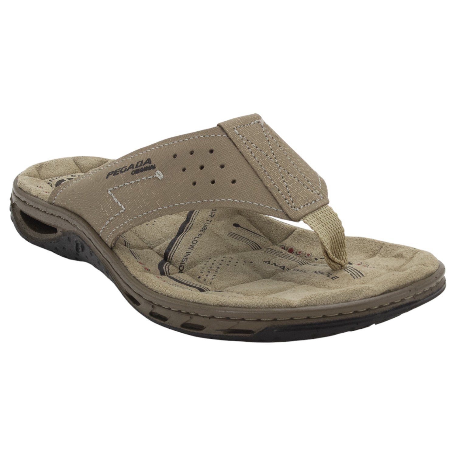 Chinelo Masculino Pegada 131663-13 - Bege Bege 2