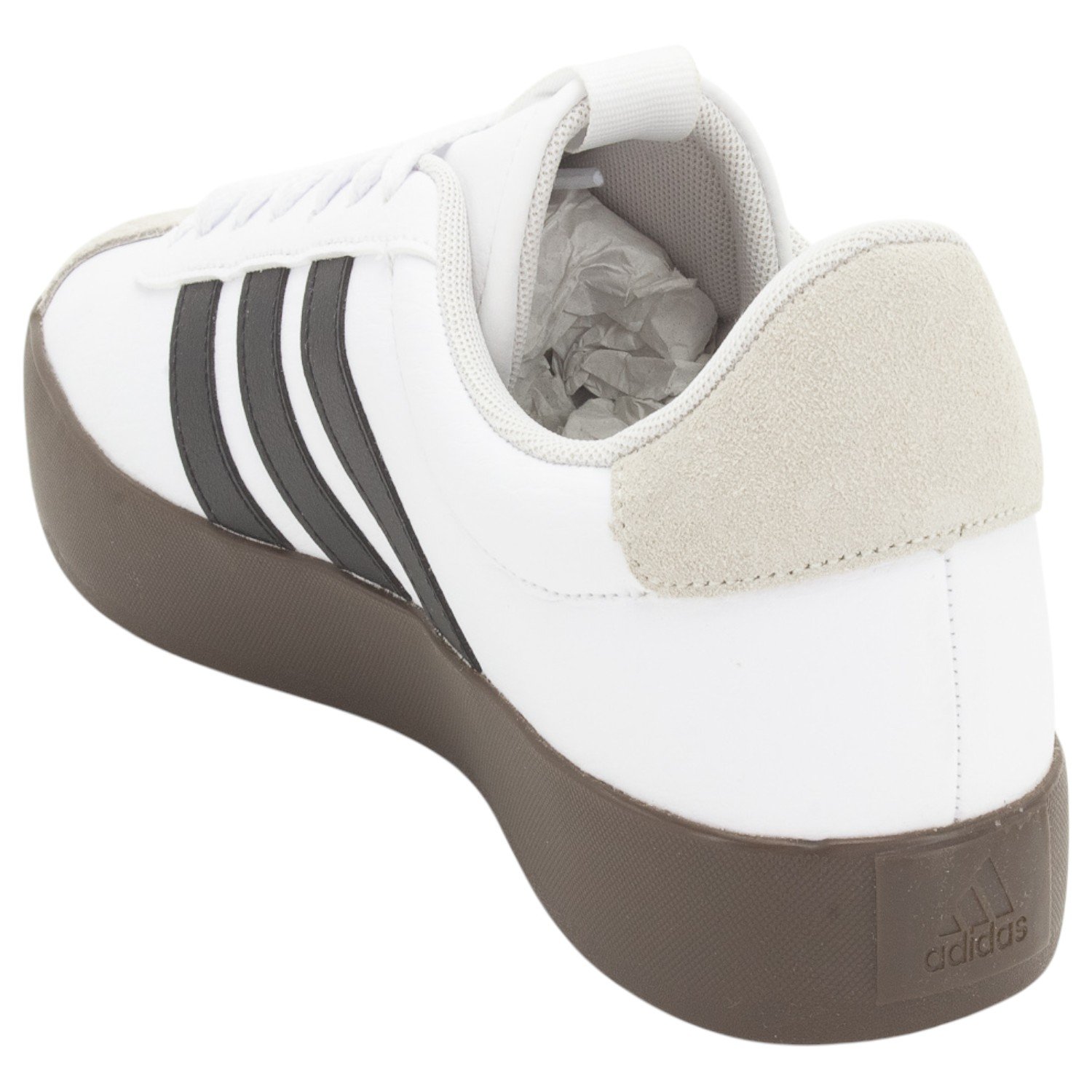 Tênis Masculino Adidas VL Court 3.0 - Branco Branco 3
