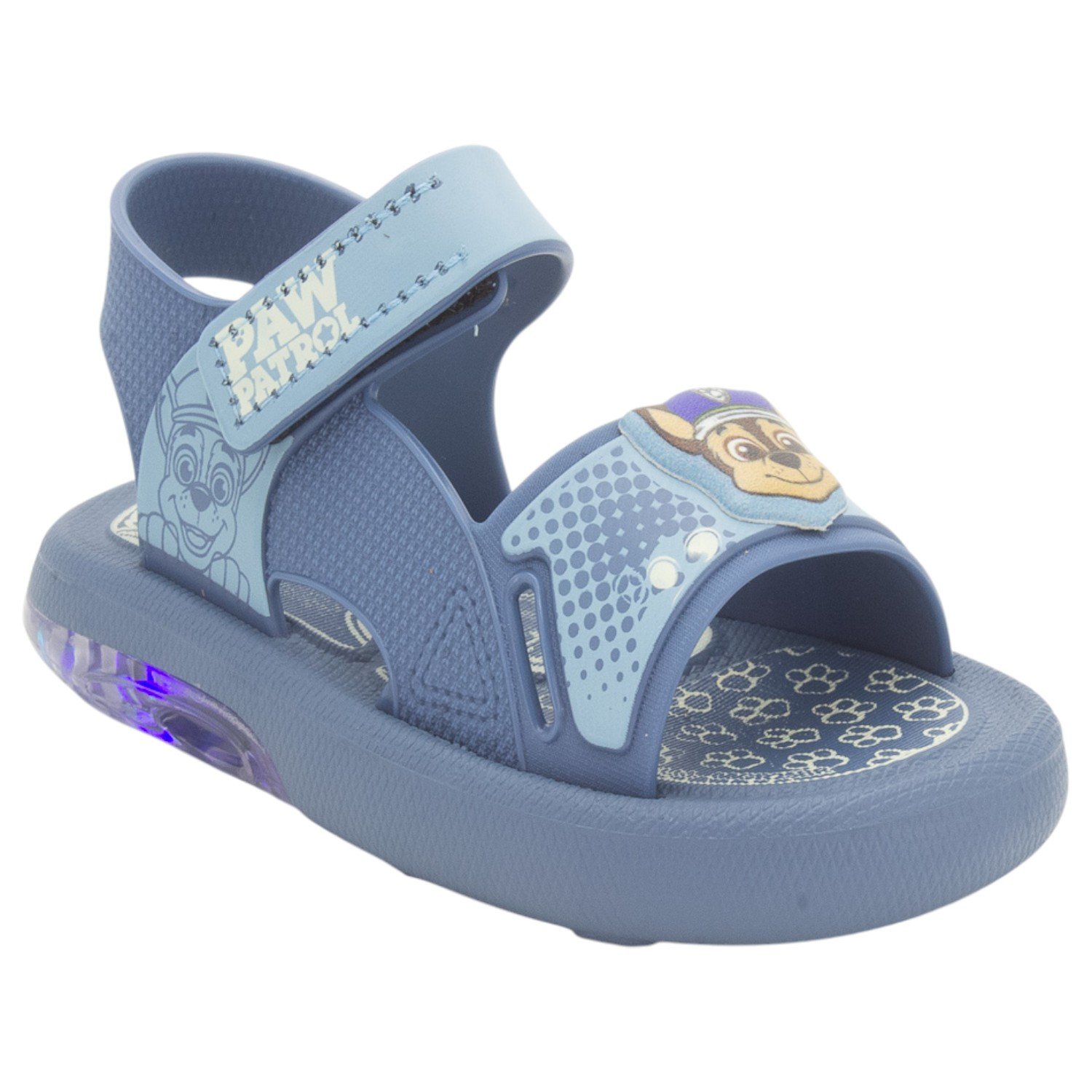 Sandália Infantil Menino Gredene Patrulha Canina LED - Azul Azul 2