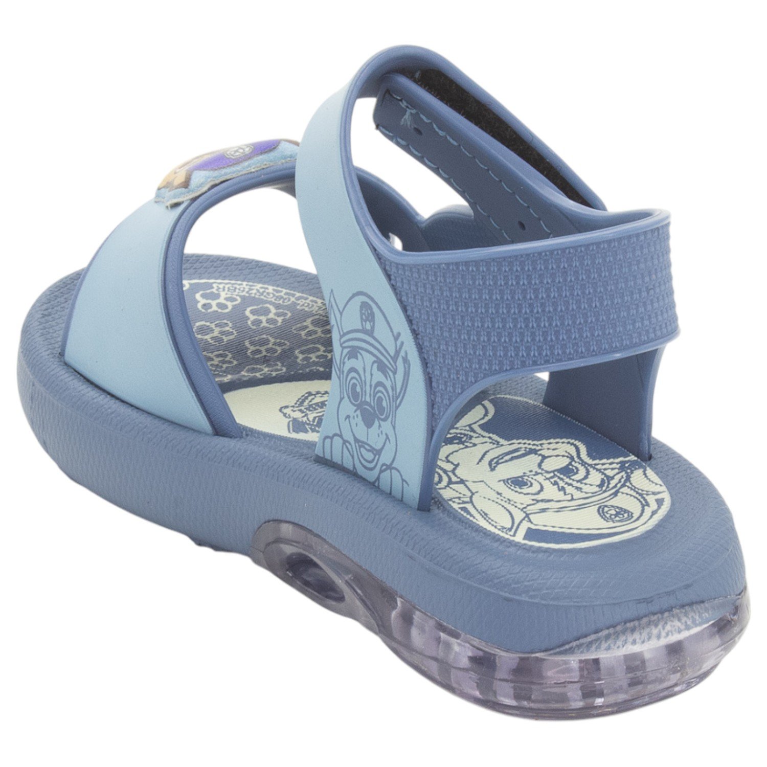 Sandália Infantil Menino Gredene Patrulha Canina LED - Azul Azul 3