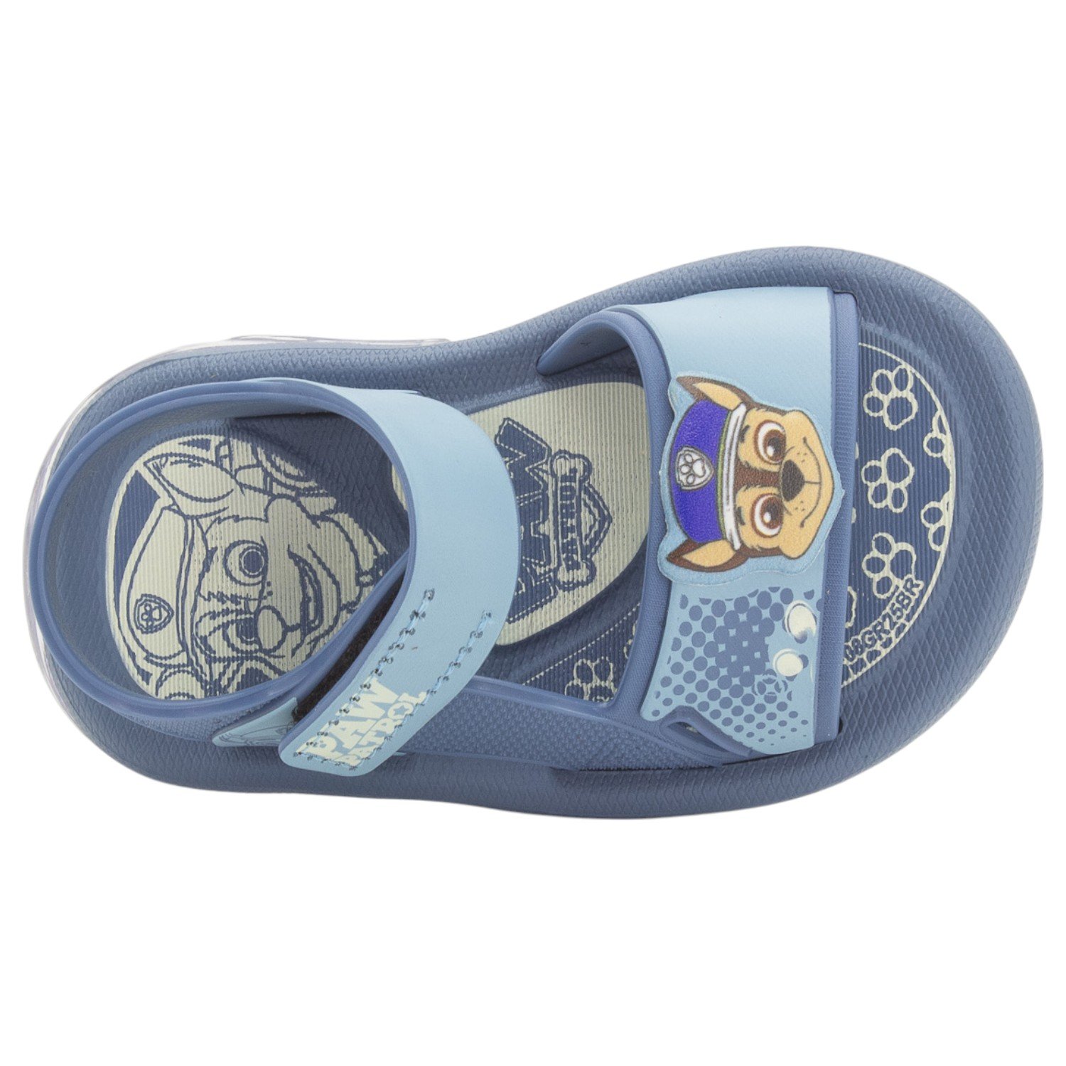 Sandália Infantil Menino Gredene Patrulha Canina LED - Azul Azul 5