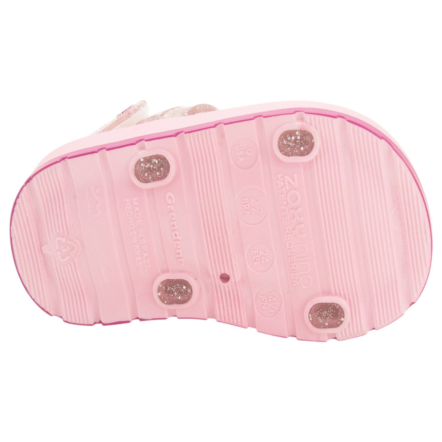 Sandália Infantil Menina Zaxynina Cherry - Rosa Rosa 4