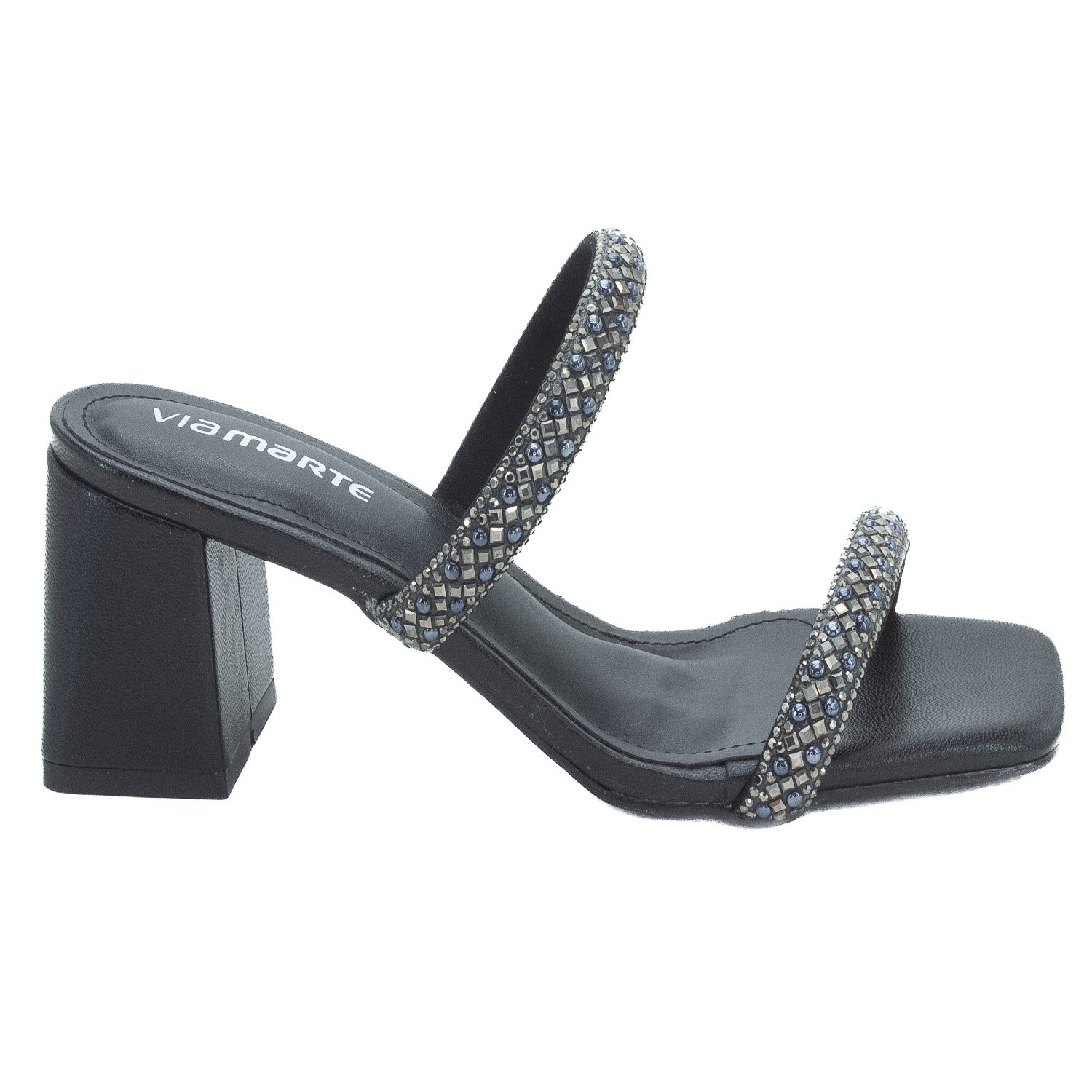 Tamanco Feminino Via Marte 171-027-01 - Preto