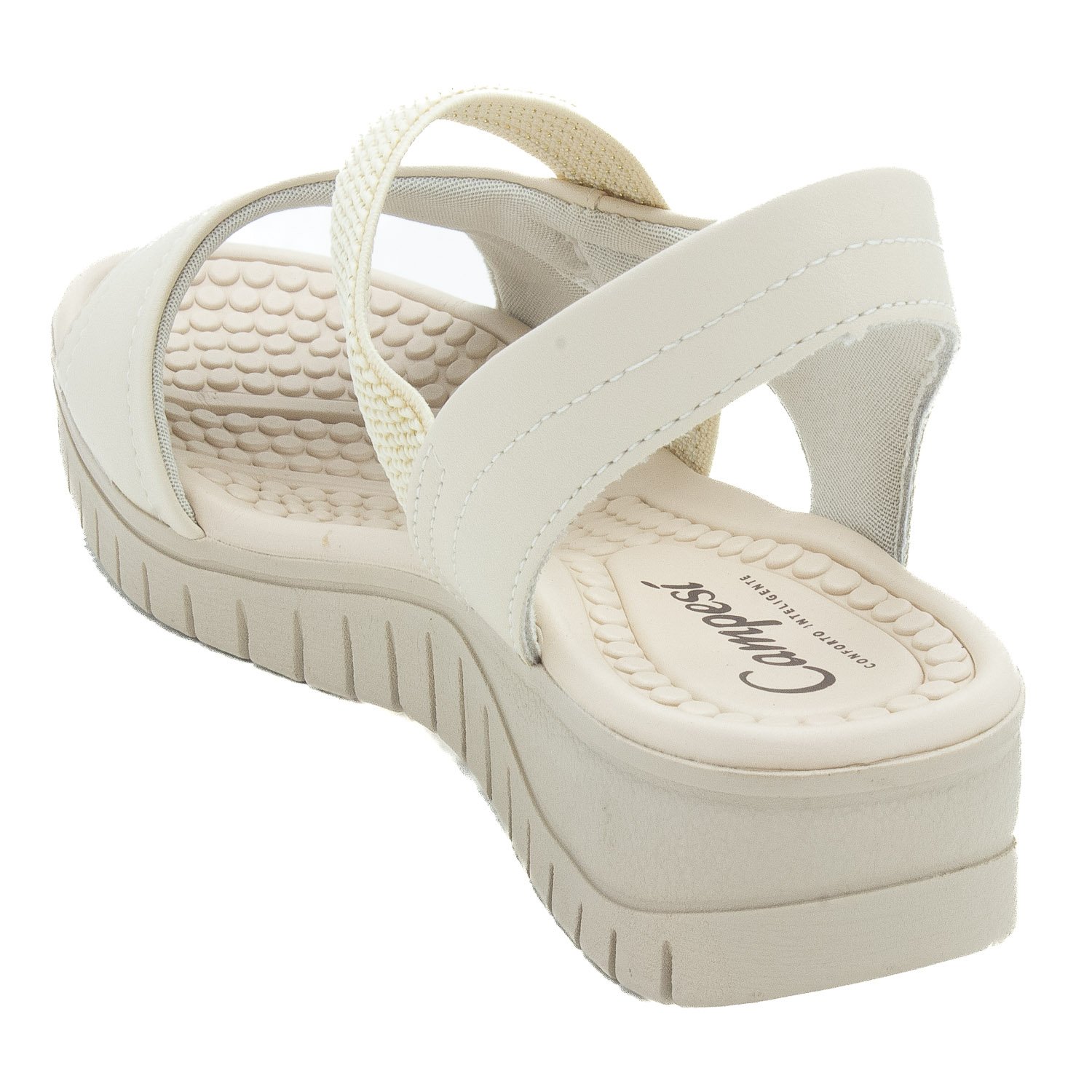 Sandália Feminina Campesí CP351 - Off White Branco 3