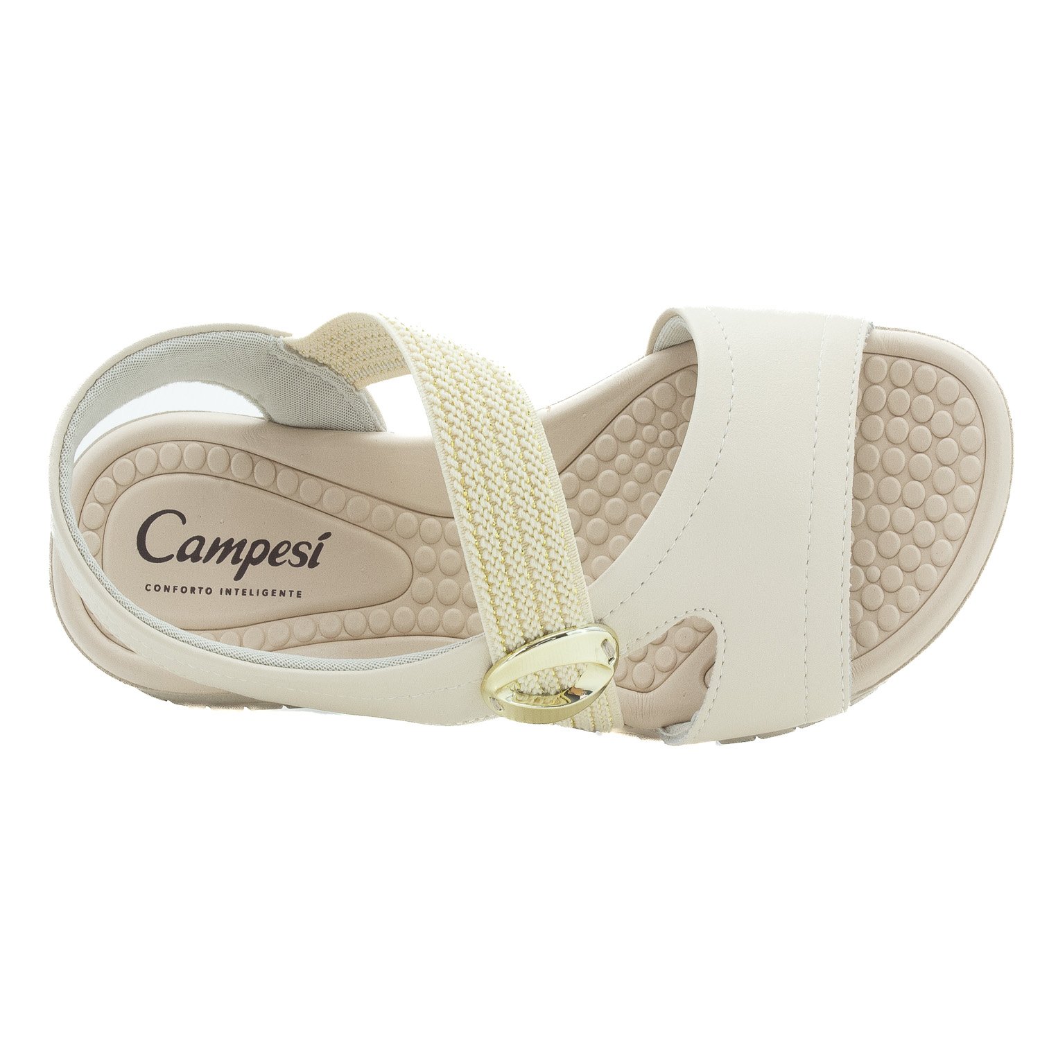 Sandália Feminina Campesí CP351 - Off White Branco 5