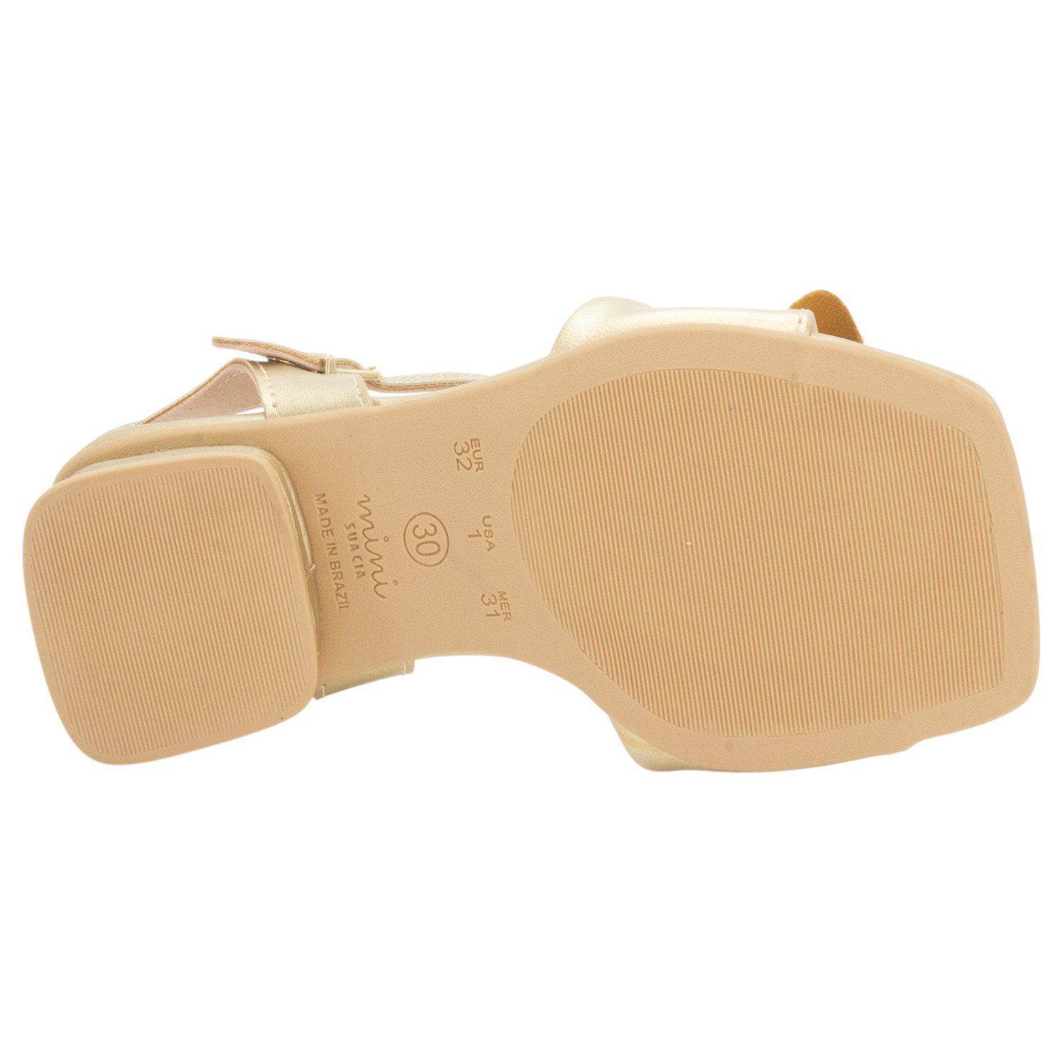 Sandália Infantil Menina Mini Sua Cia 9176.52103 - Dourado Dourado 4