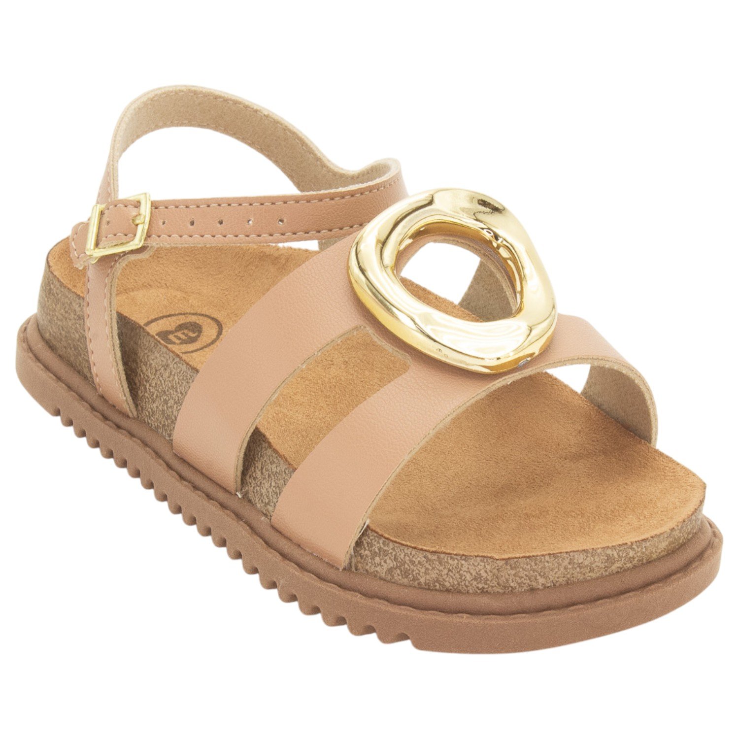 Sandália Infantil Menina Molekinha 2357.115 - Nude Bege 2