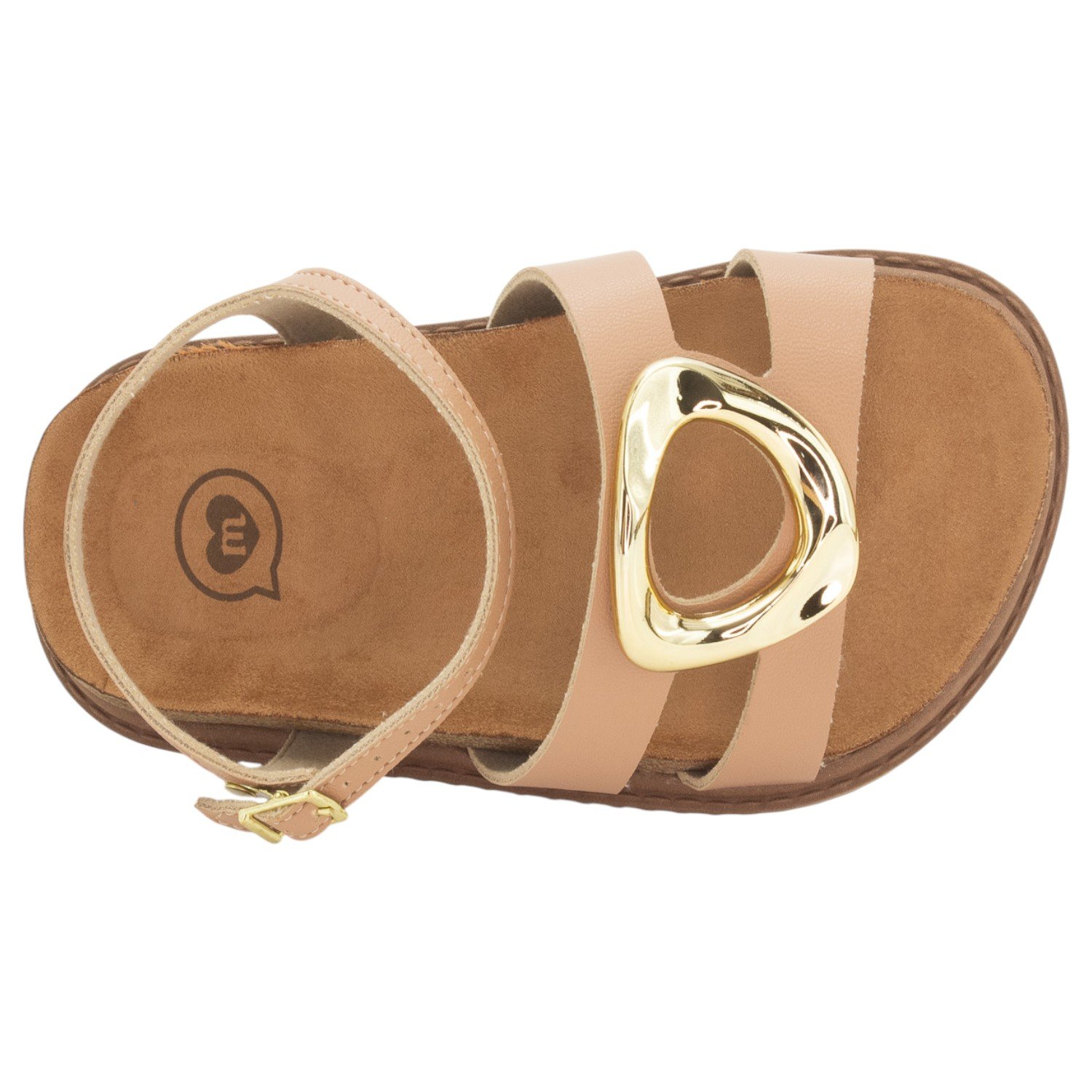 Sandália Infantil Menina Molekinha 2357.115 - Nude Bege 5