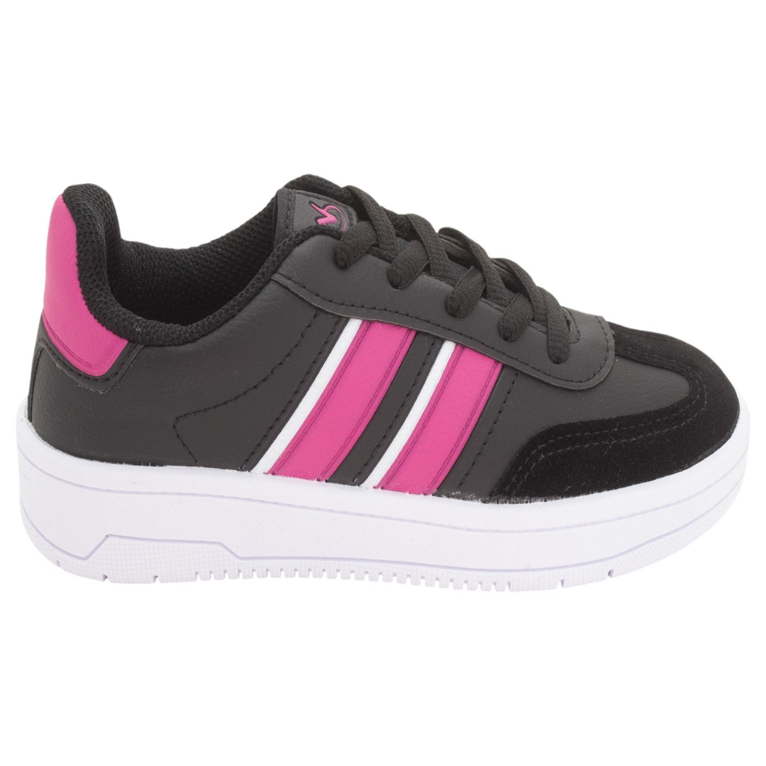 Tênis Infantil Menina Via Vip VV4516 - Preto