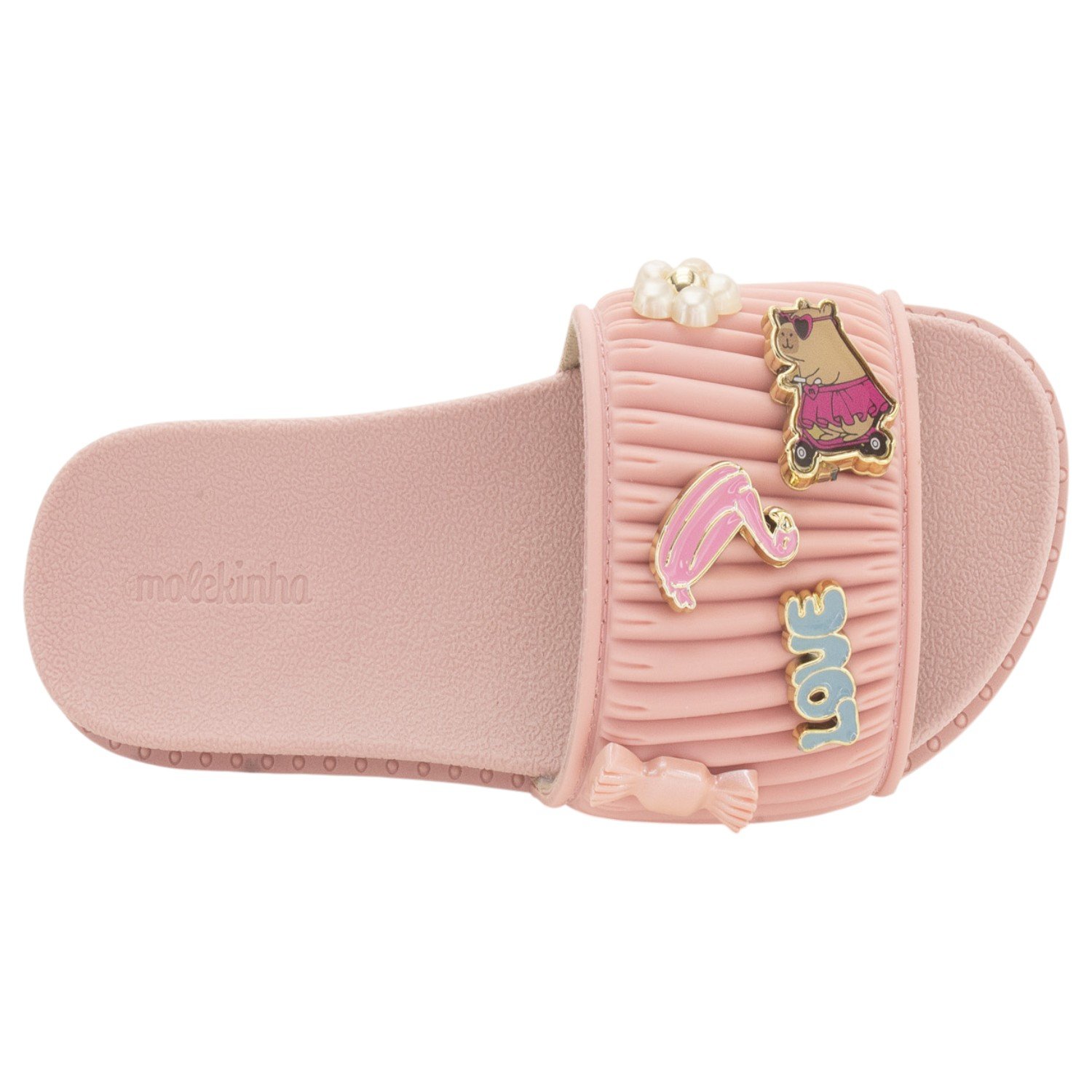 Chinelo Infantil Menina Molekinha 2341.134 - Rosa Rosa 5