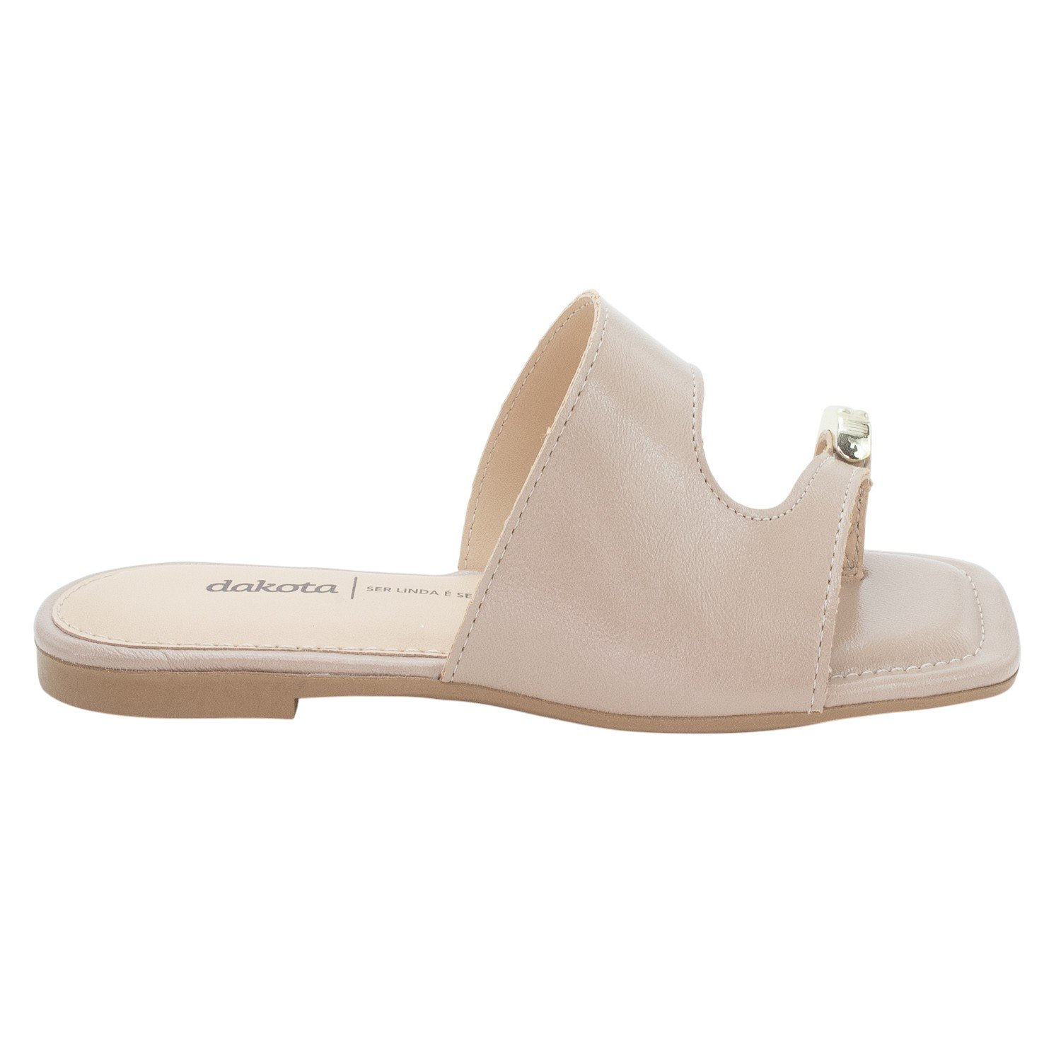 Rasteira Feminina Dakota Y9932 - Nude