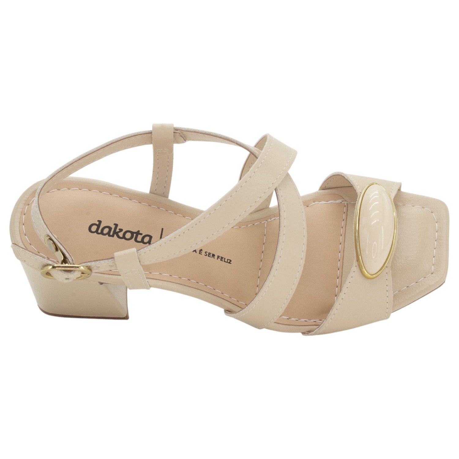 Sandália Feminina Dakota Y9753 - Tule Bege 5