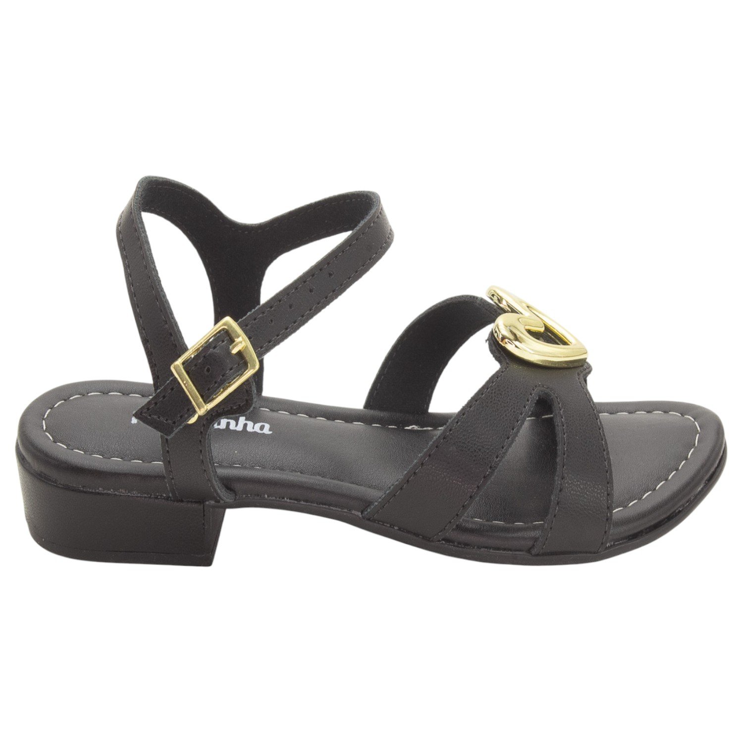 Sandália Infantil Menina Molekinha 2318.148 - Preto