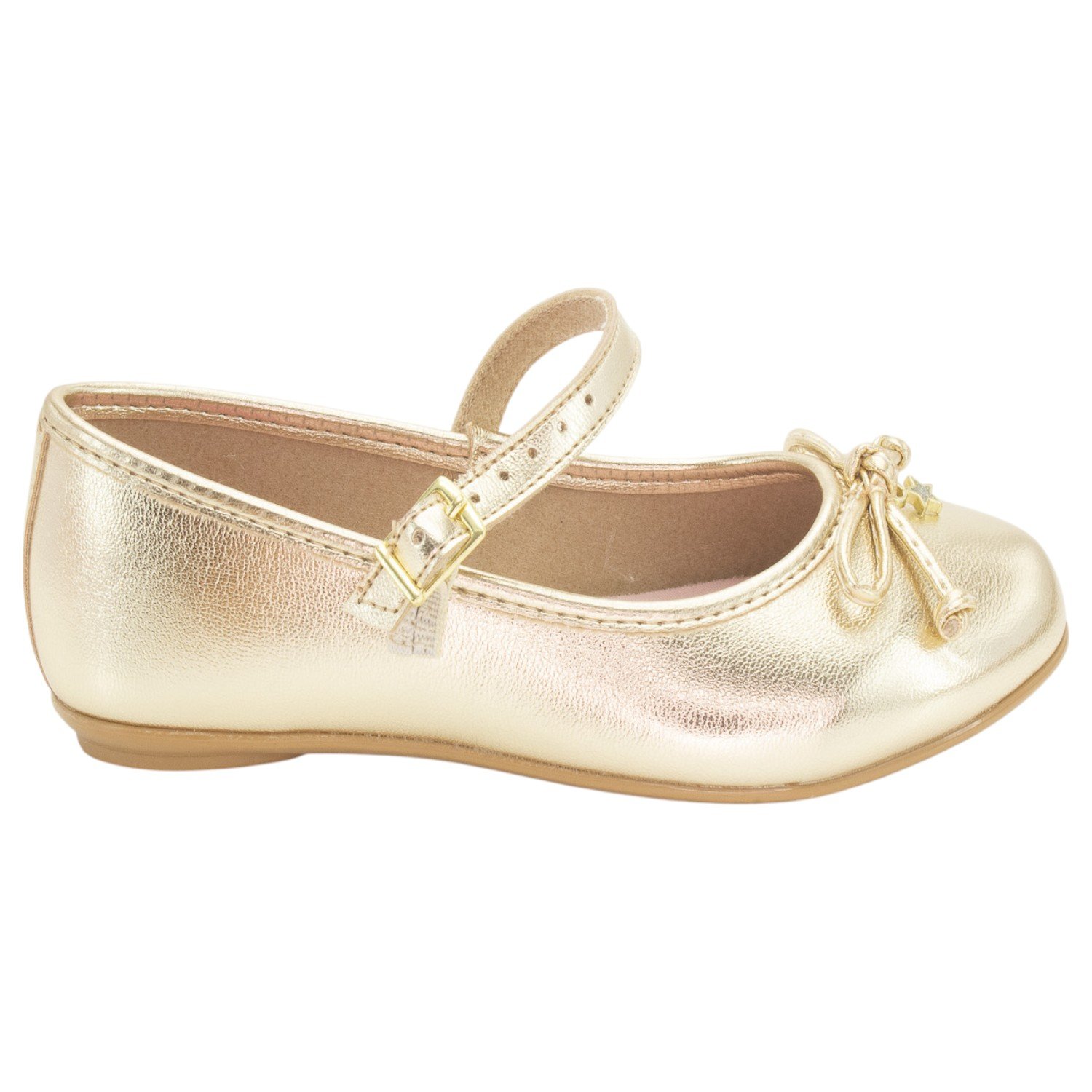 Sapatilha Infantil Menina Molekinha 2502.1009 - Dourado