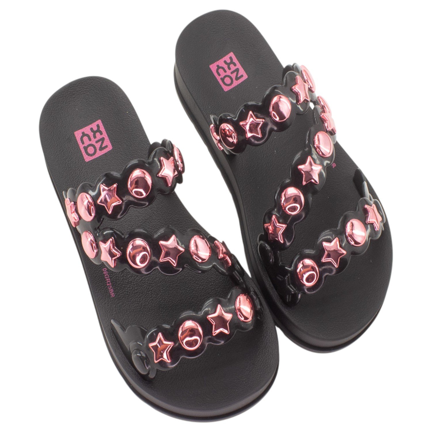 Chinelo Infantil Menina Zaxy Spot - Preto