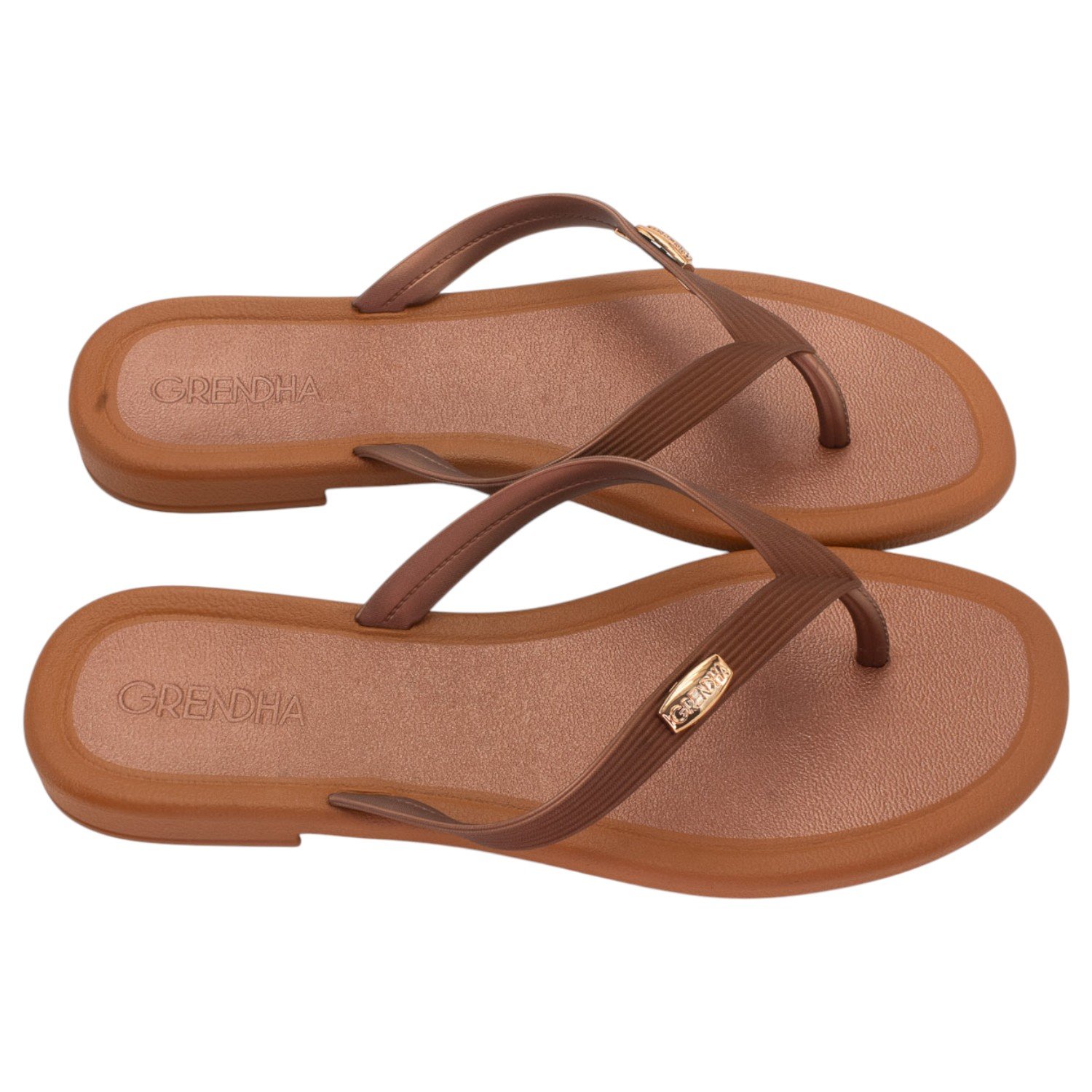 Rasteira Feminina Grendha Todo Dia Sutileza - Cobre Marrom 2