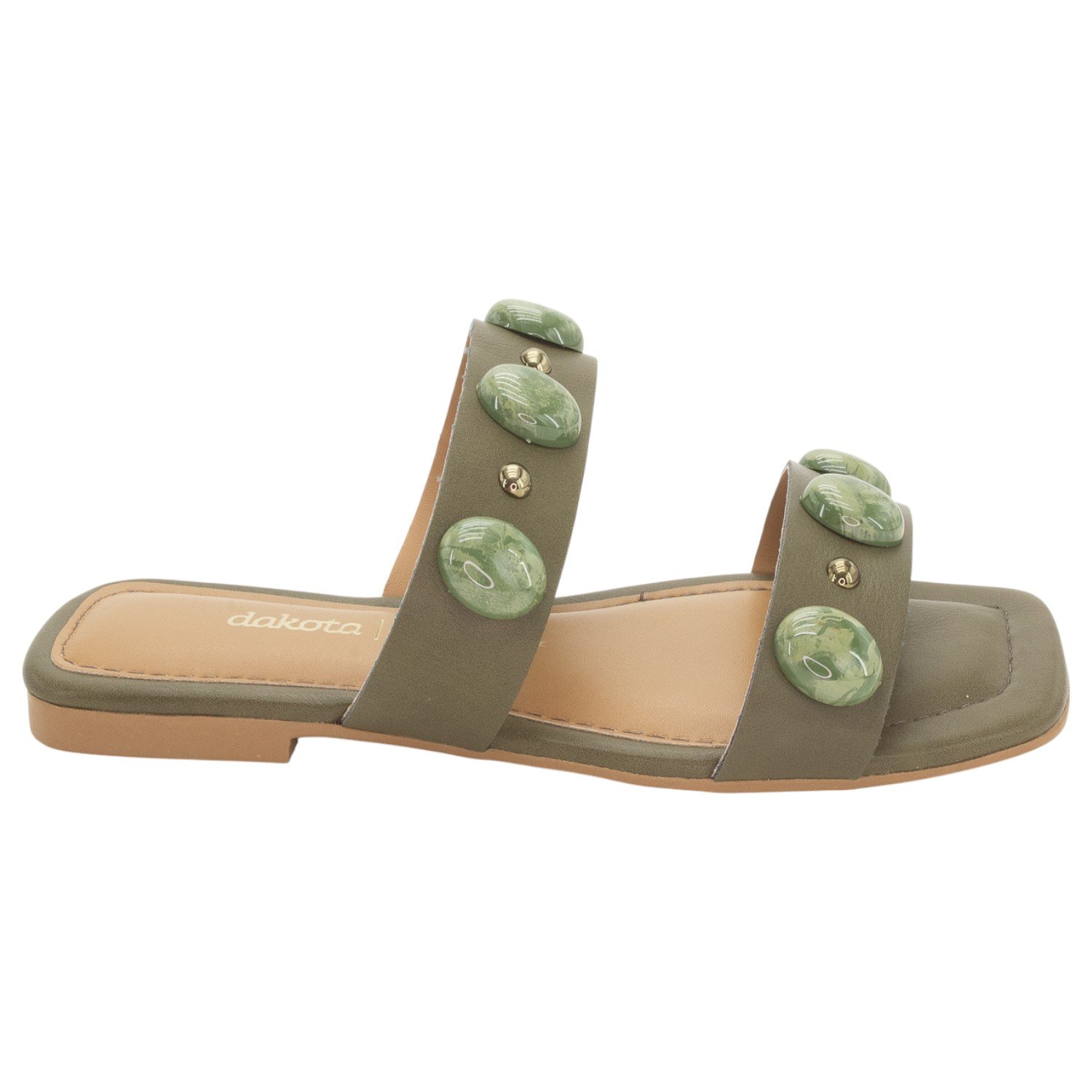 Rasteira Feminina Dakota Y9181 - Verde