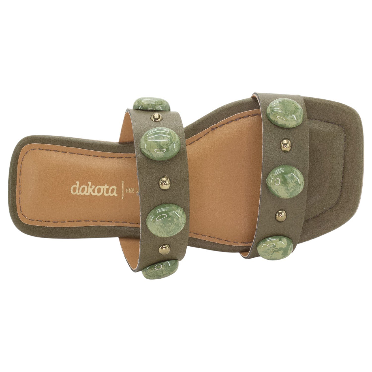 Rasteira Feminina Dakota Y9181 - Verde Verde 5