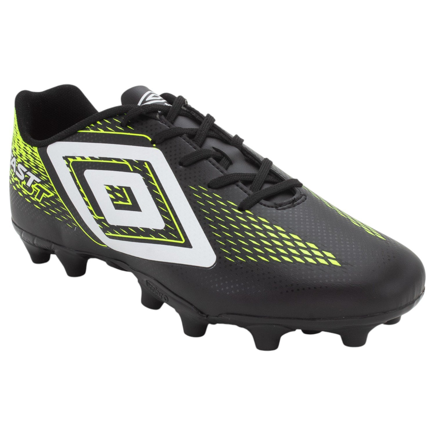 Chuteira Campo Masculina Umbro Fast II - Preto Preto 2