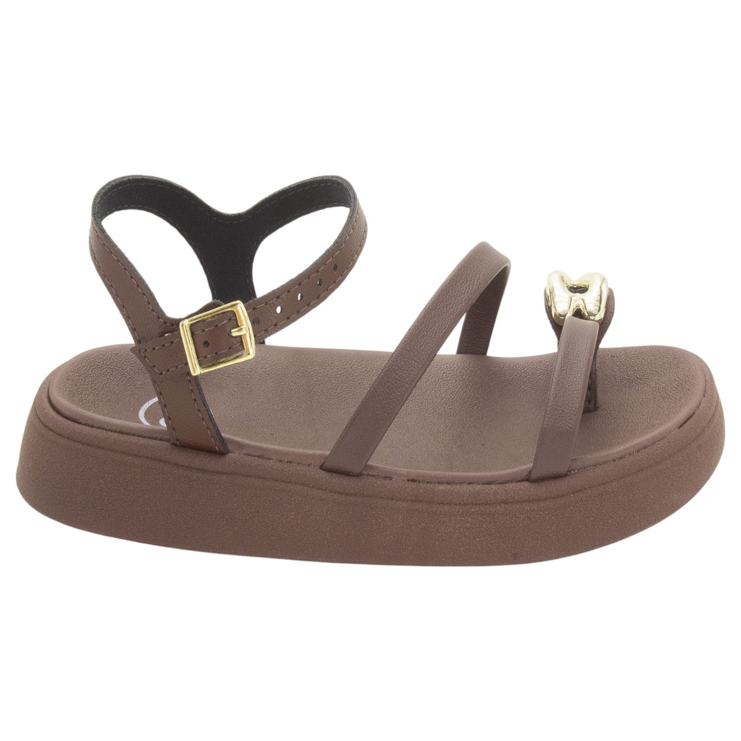 Sandália Infantil Menina Molekinha 2358.113 - Marrom