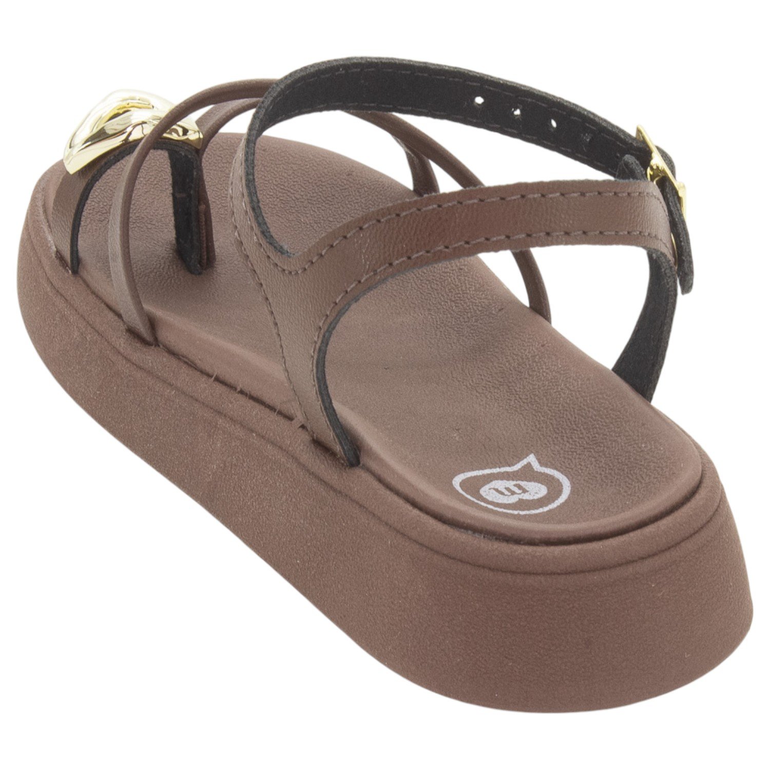 Sandália Infantil Menina Molekinha 2358.113 - Marrom Marrom 3