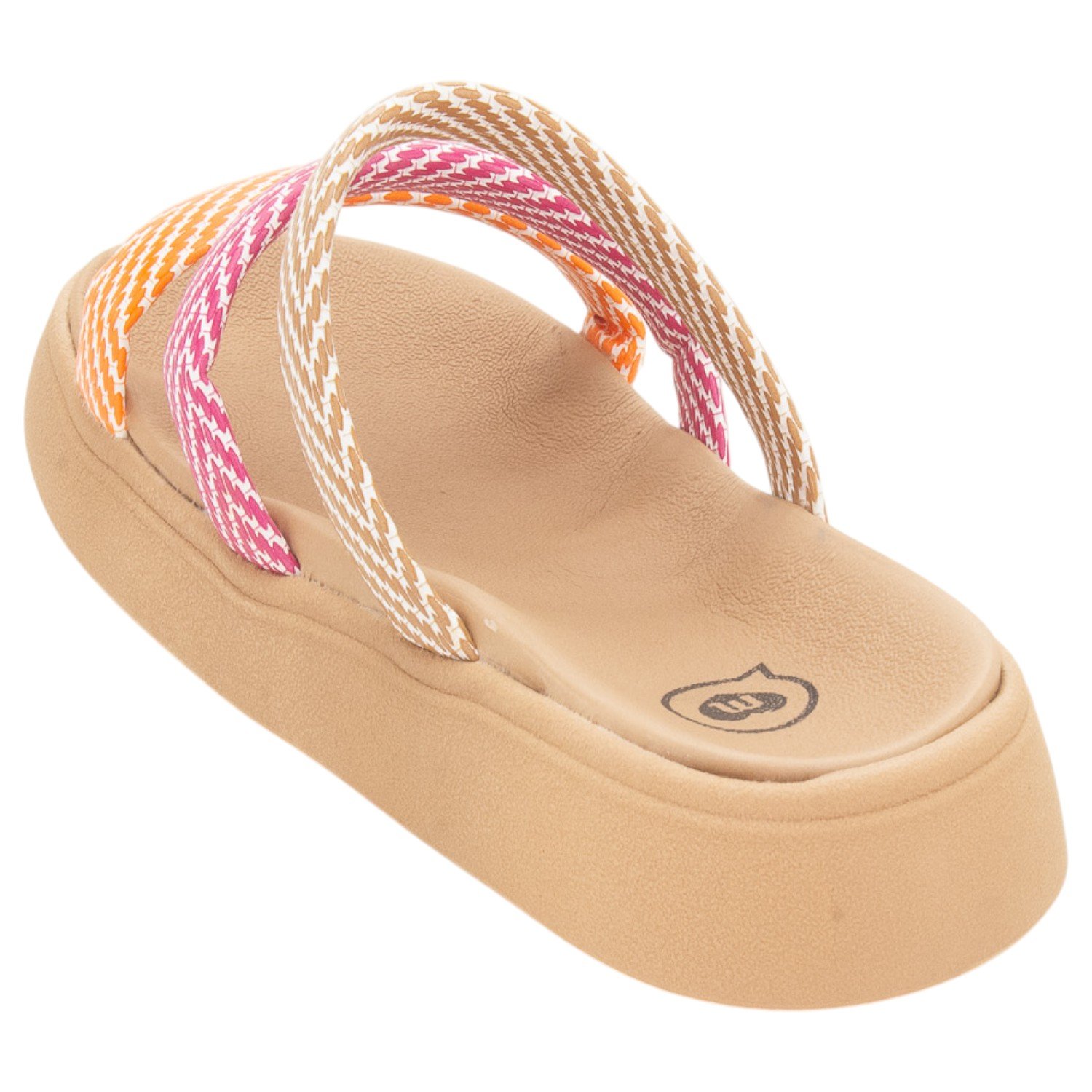 Chinelo Infantil Menina Molekinha 2358.115 - Nude Multicores 3