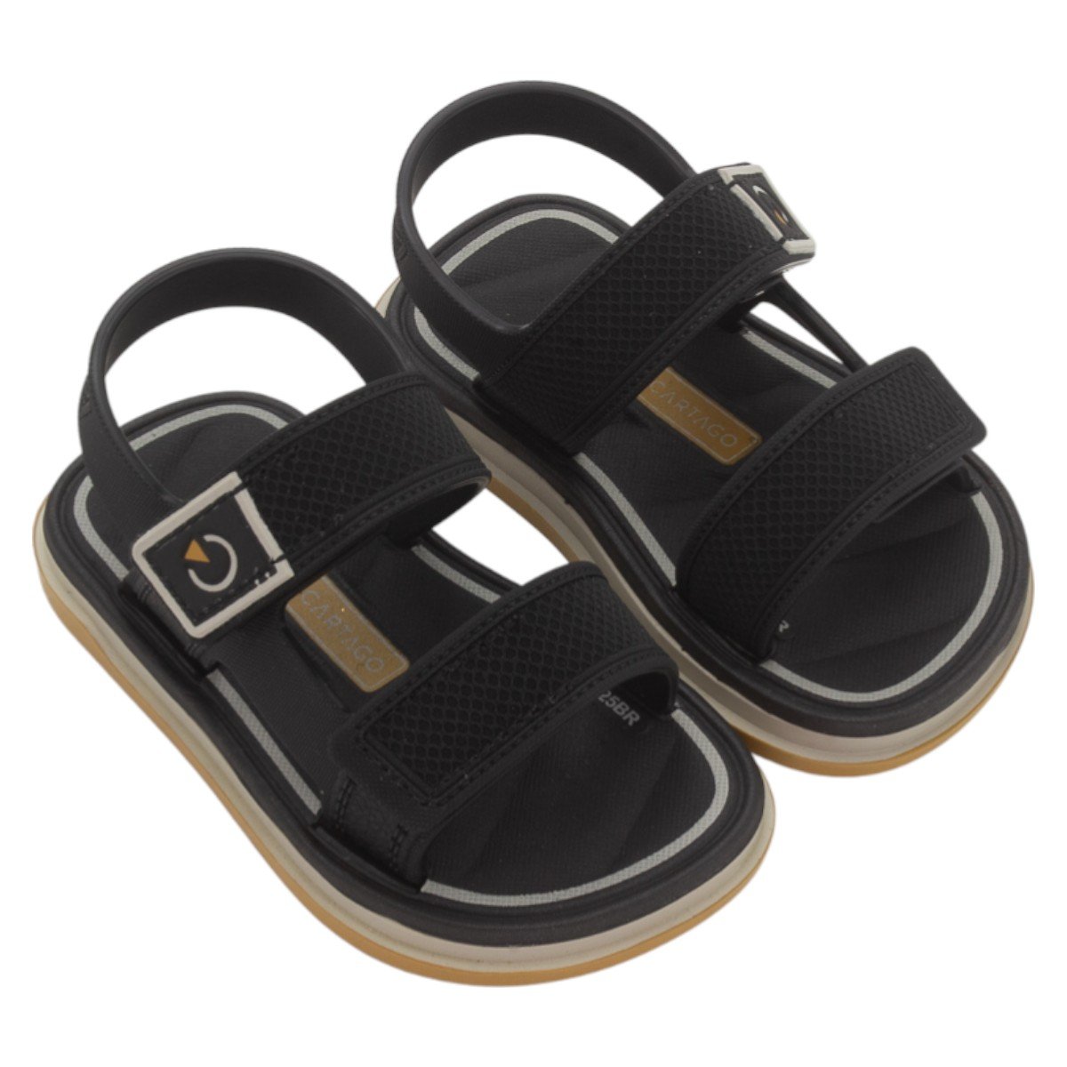 Sandália Infantil Menino Cartago Malaga Sport II - Preto