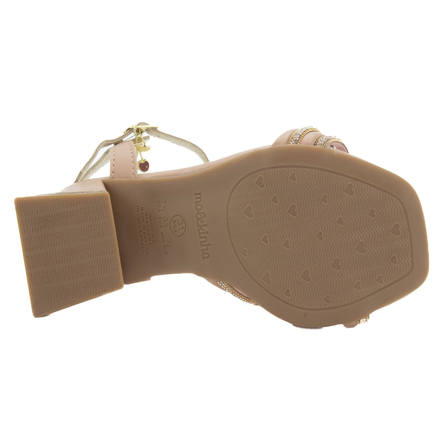 Sandália Infantil Menina Molekinha 2347.127 - Nude Bege 4