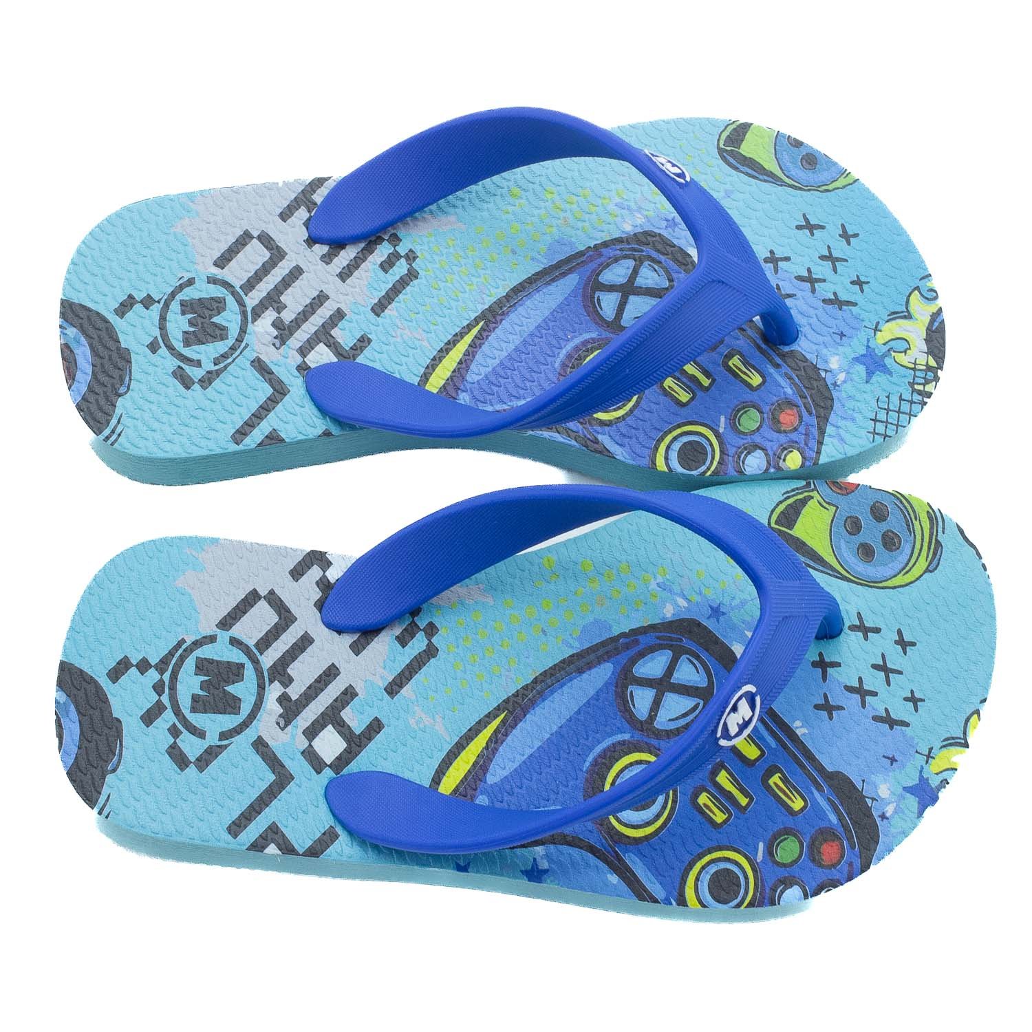 Chinelo Infantil Menino Molekinho 2428.201 - Azul Azul 2