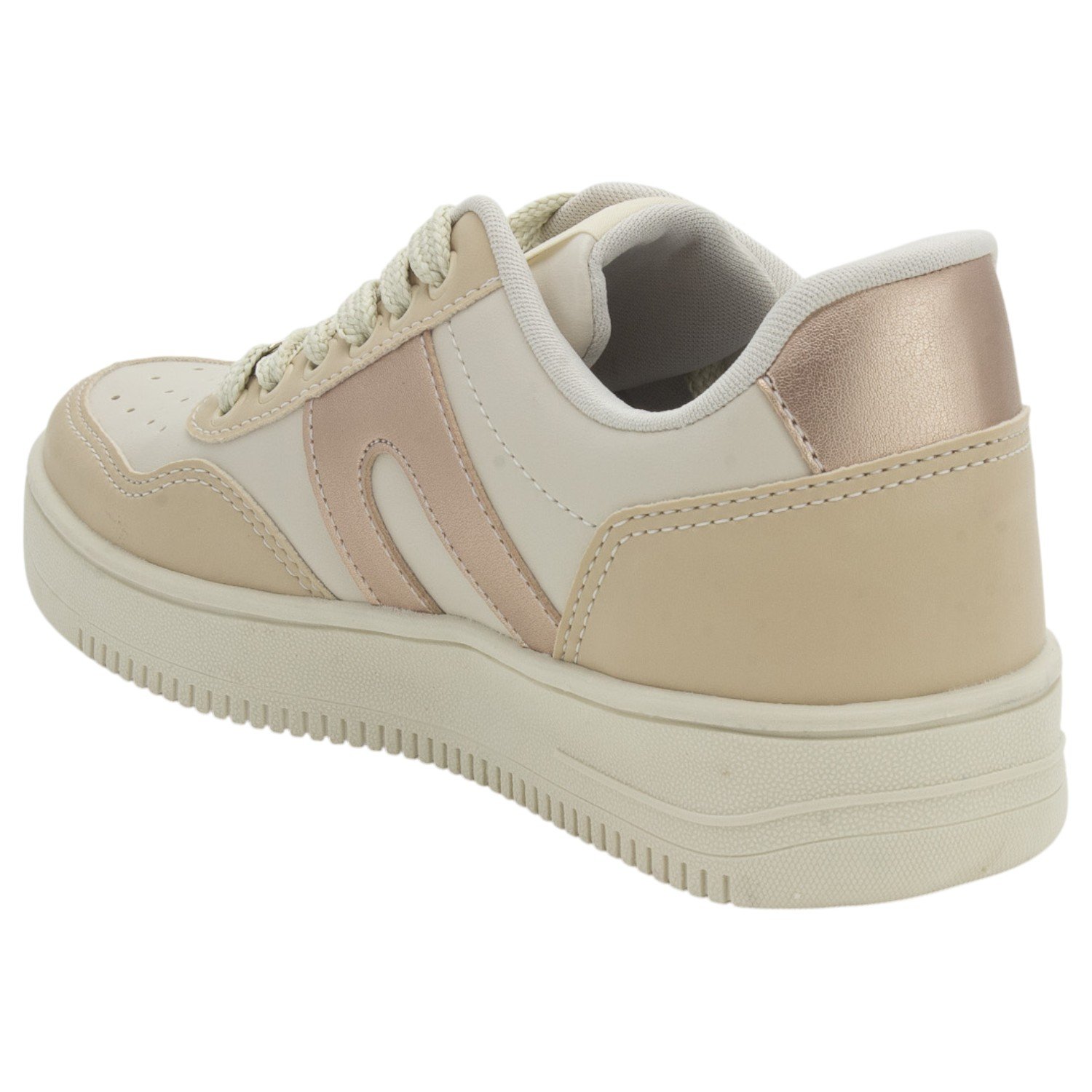 Tênis Feminino Ollie Capri-F - Bege Bege 3