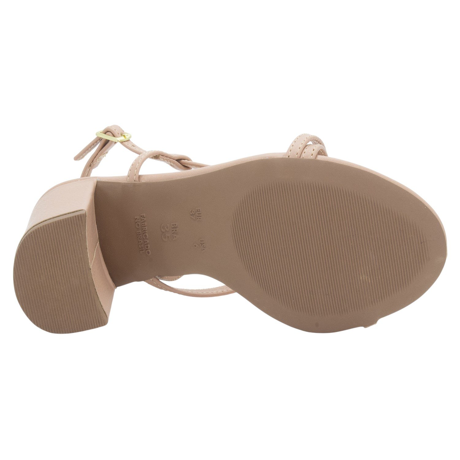 Sandália Feminina Juliana Amaral STR725 - Nude Bege 4