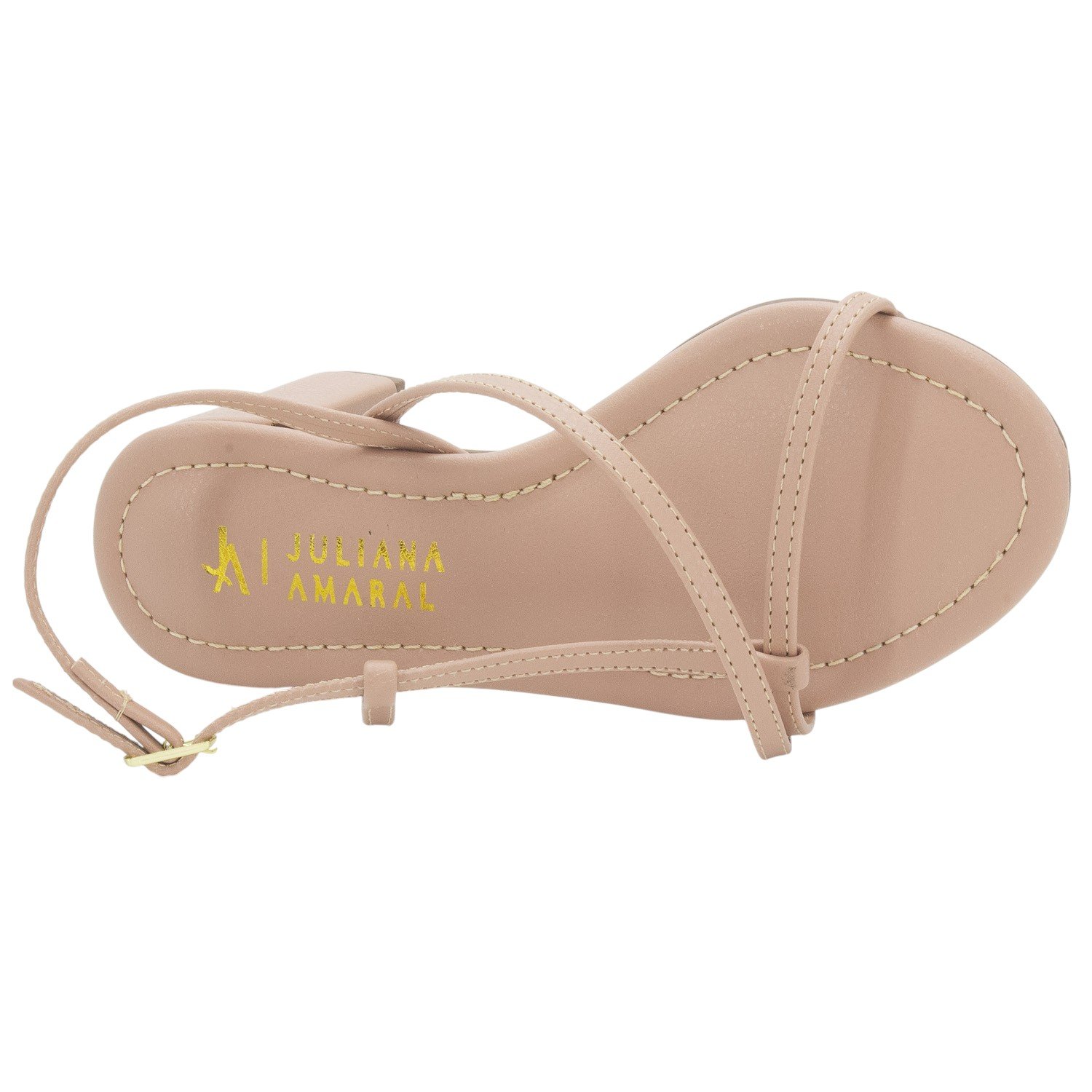 Sandália Feminina Juliana Amaral STR725 - Nude Bege 5