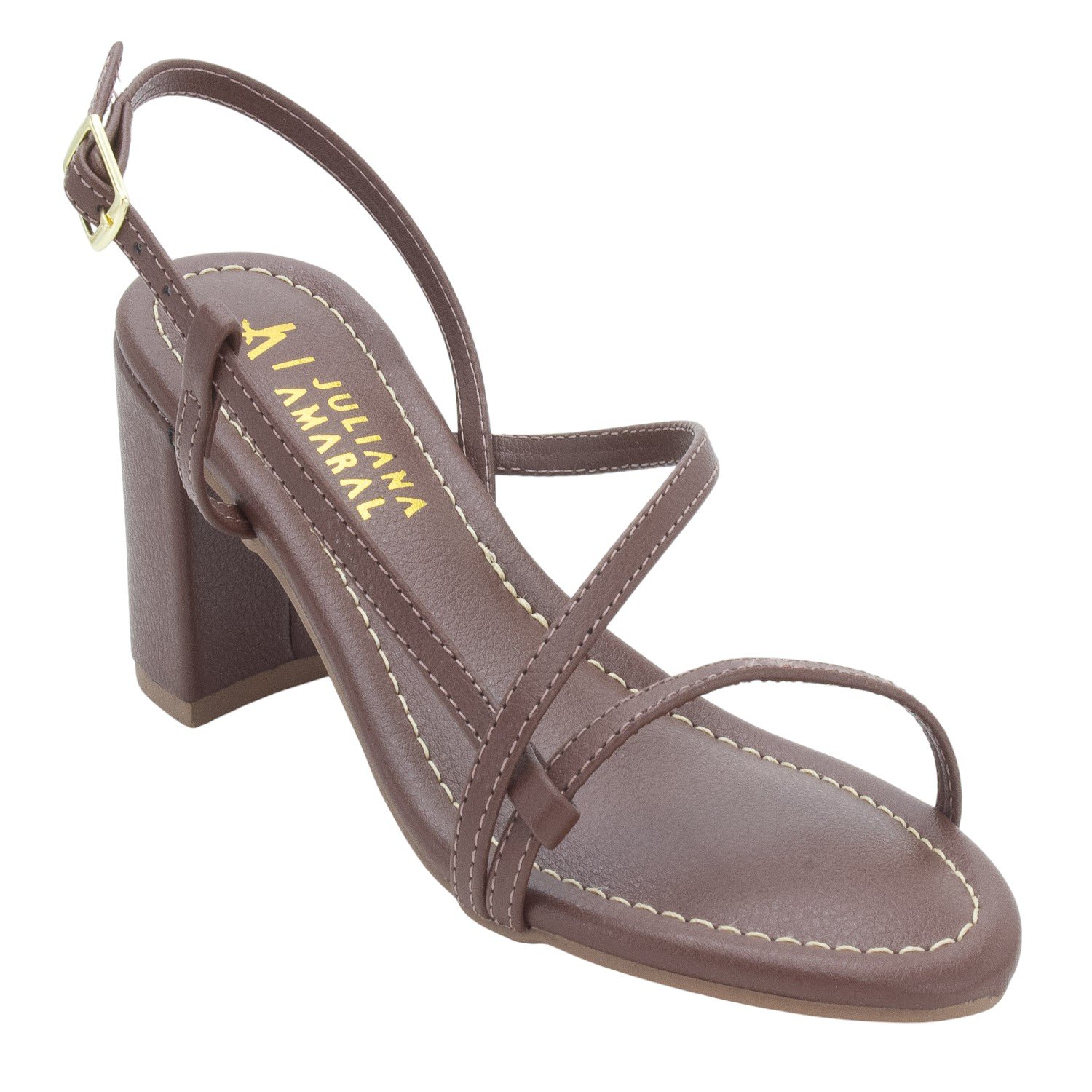 Sandália Feminina Juliana Amaral STR725 - Marrom Marrom 2