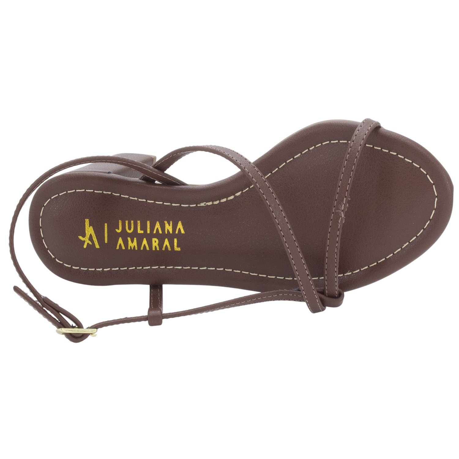 Sandália Feminina Juliana Amaral STR725 - Marrom Marrom 5