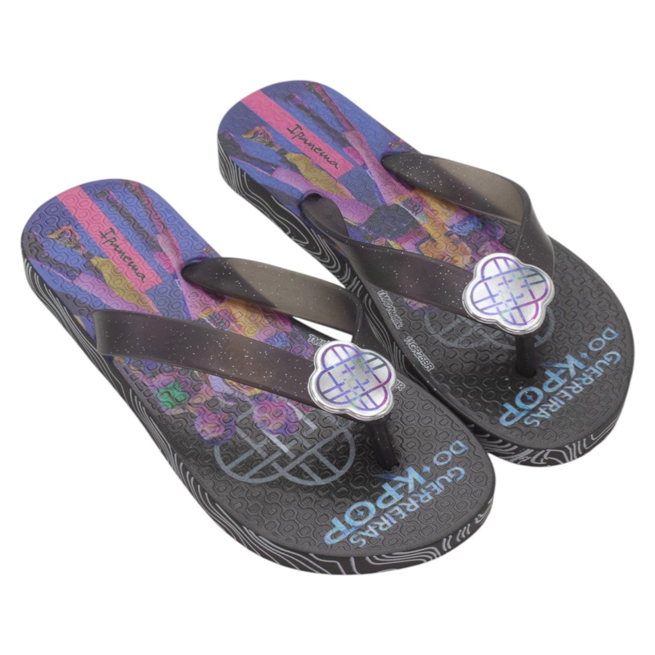 Chinelo Infantil Menina Ipanema Guerreiras Do K-POP - Preto