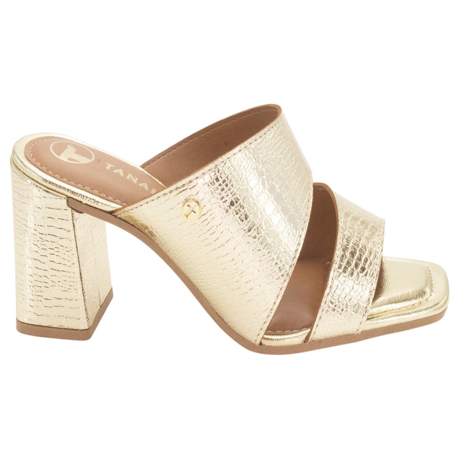 Tamanco Feminino Tanara T9254 - Dourado