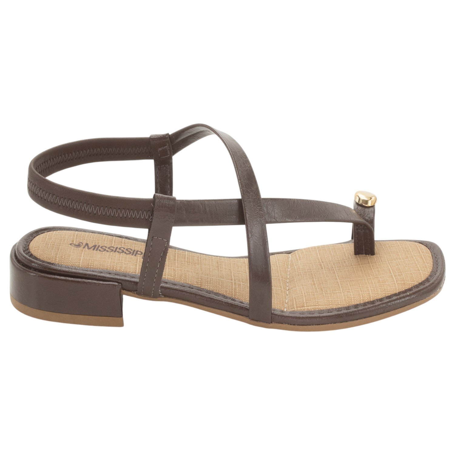 Sandália Feminina Mississipi MF702 - Marrom
