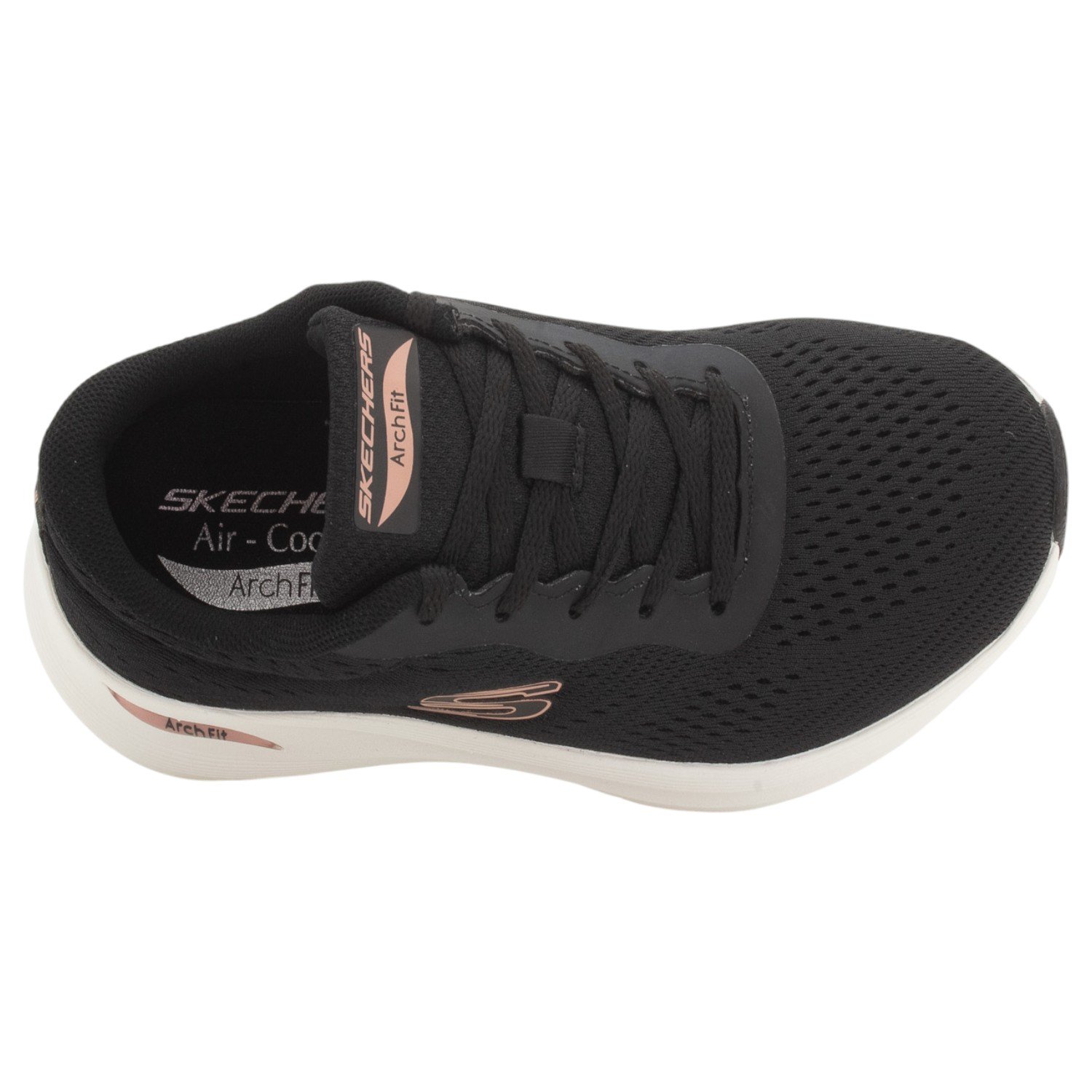 Tênis Feminino Skechers Arch Fit 2.0 - Big League - Preto Preto 5