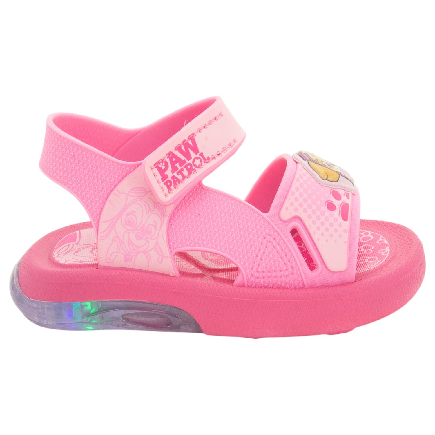 Sandália Infantil Menina Grendene Patrulha Canina LED - Rosa