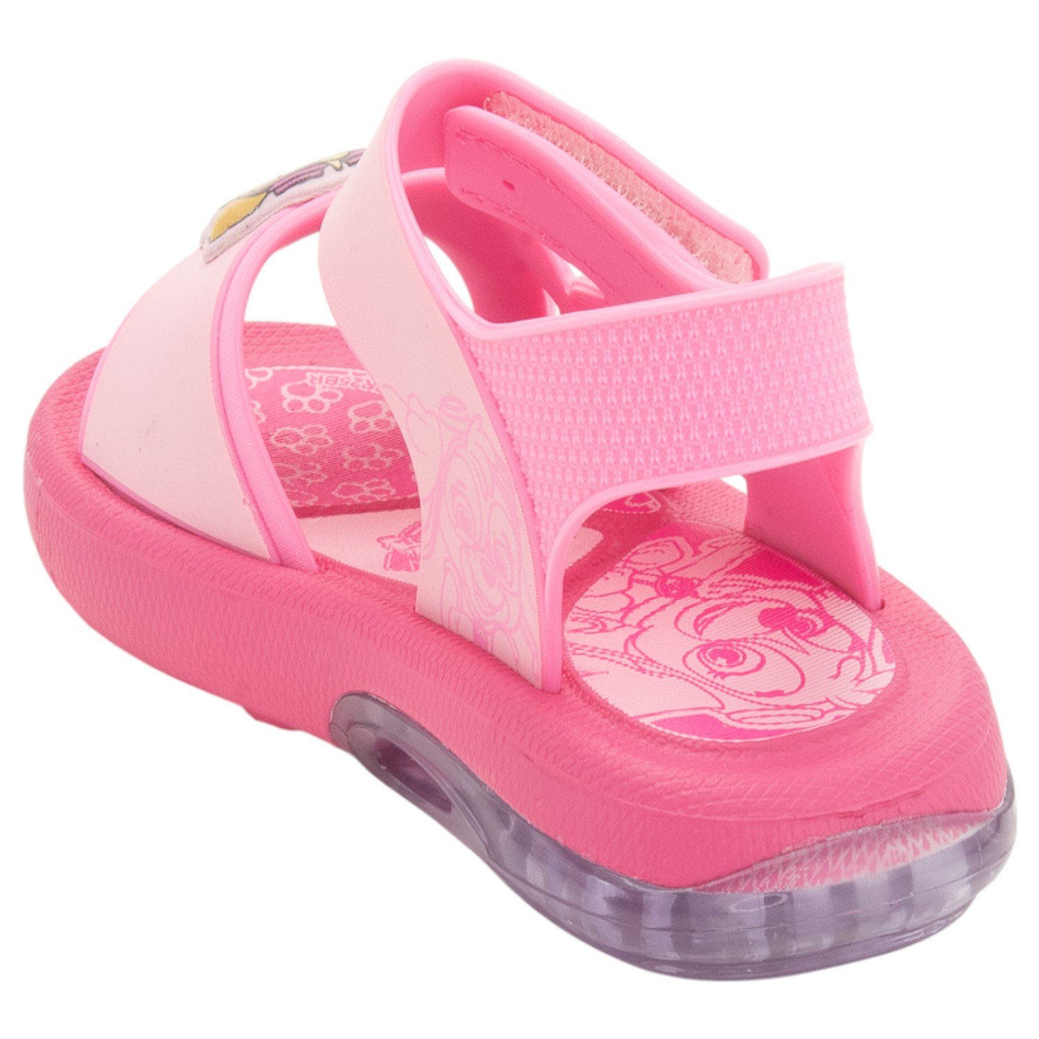 Sandália Infantil Menina Grendene Patrulha Canina LED - Rosa Rosa 3