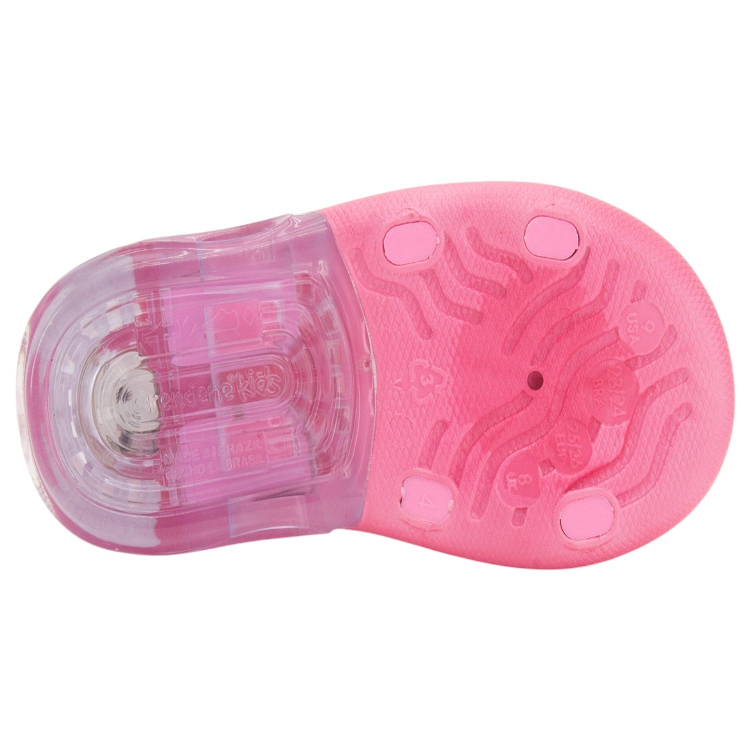 Sandália Infantil Menina Grendene Patrulha Canina LED - Rosa Rosa 4