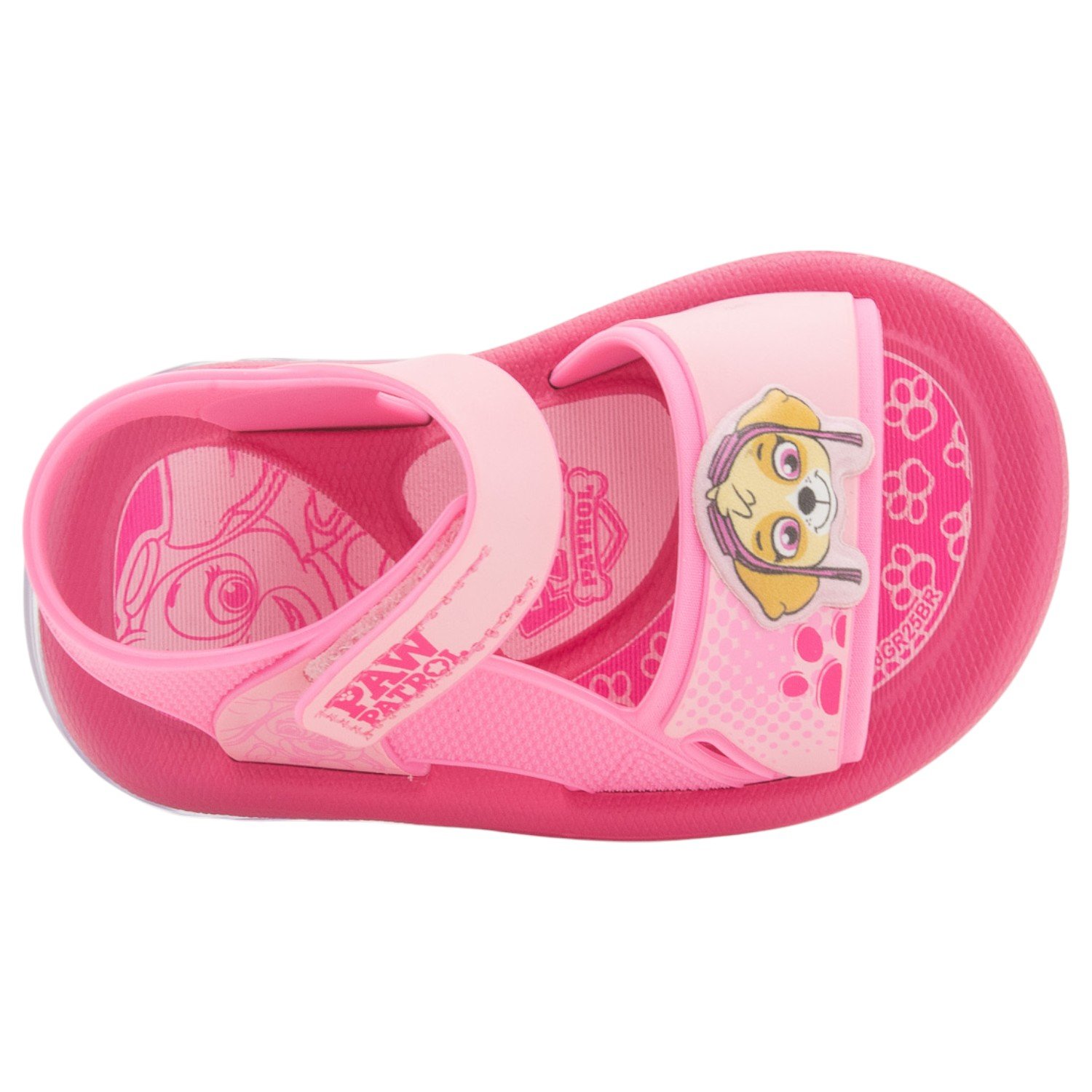 Sandália Infantil Menina Grendene Patrulha Canina LED - Rosa Rosa 5