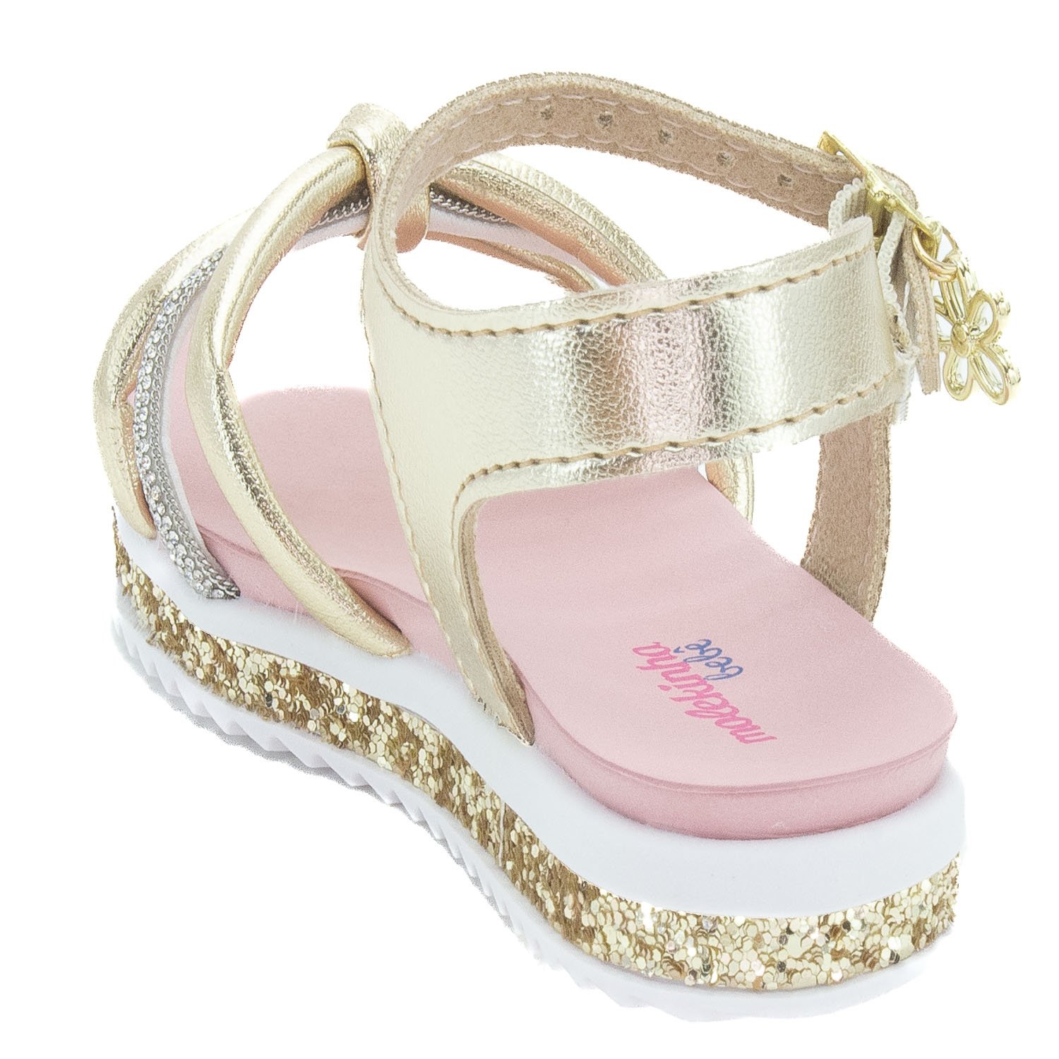 Sandália Infantil Menina Molekinha 2724.121 - Dourado Dourado 3