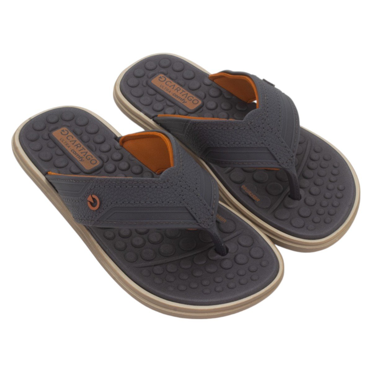 Chinelo Infantil Menino Cartago Veneto III - Cinza Escuro