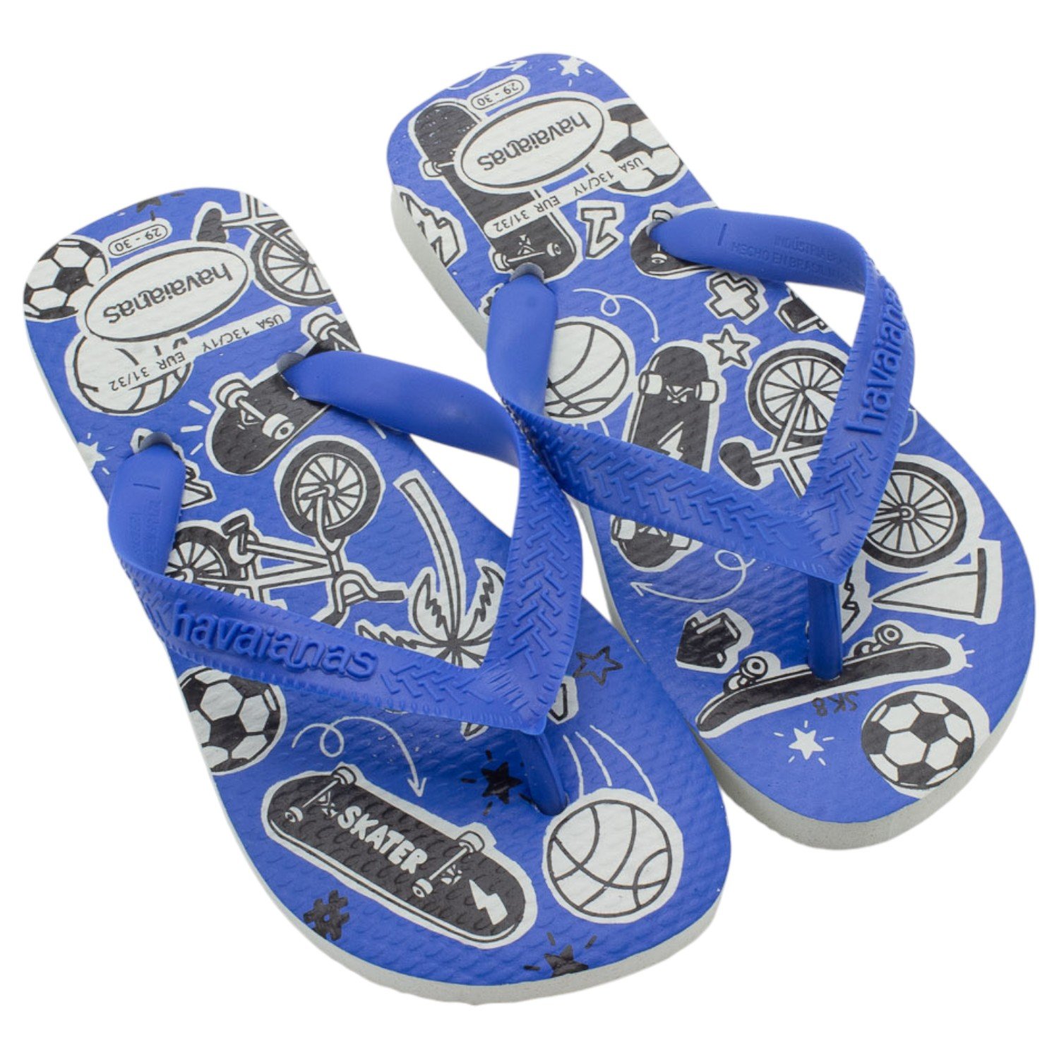 Chinelo Infantil Menino Havaianas Athletic - Azul