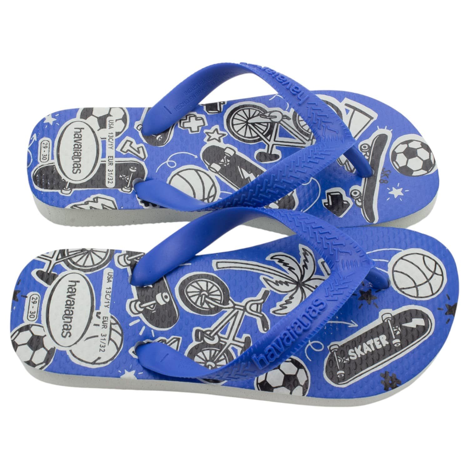 Chinelo Infantil Menino Havaianas Athletic - Azul Azul 2