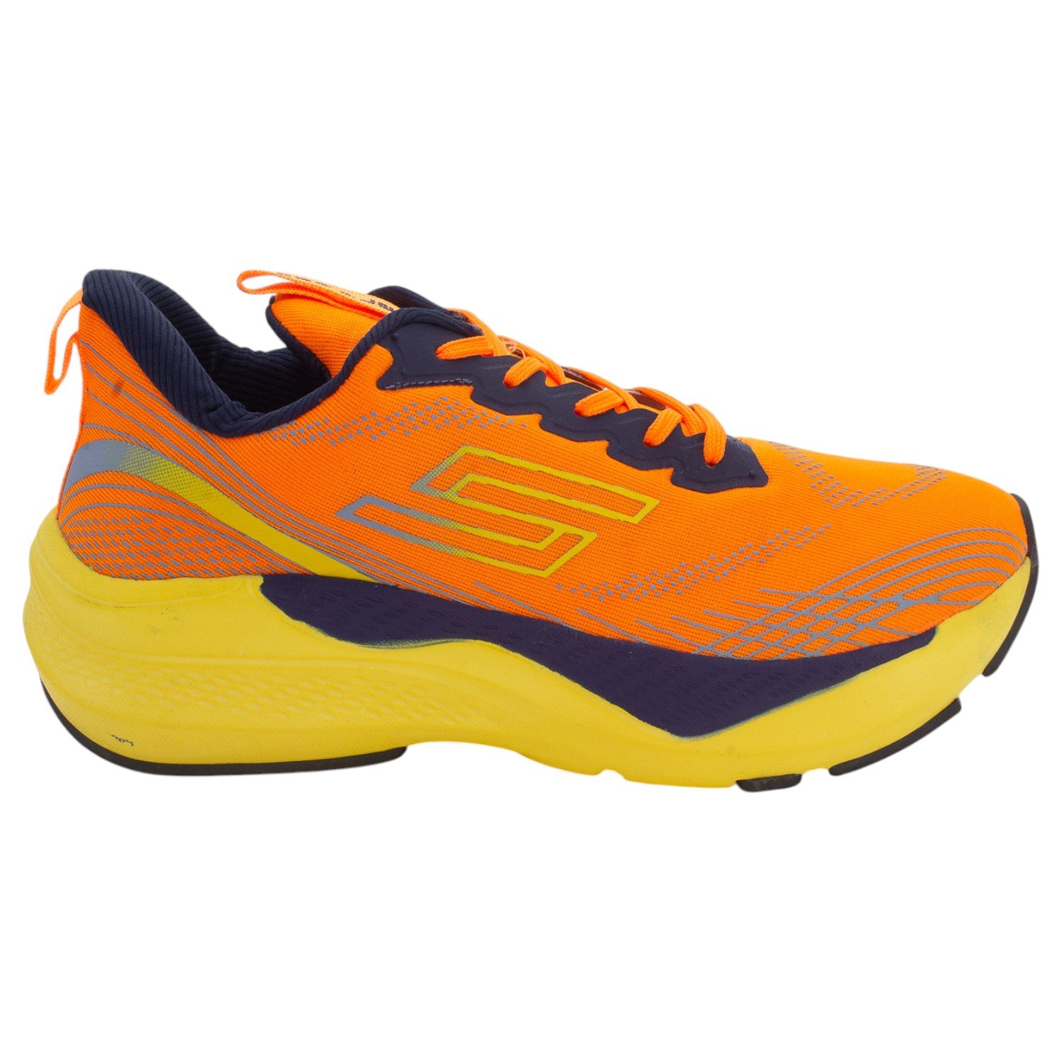 Tênis Masculino Star Flex 1841 - Laranja