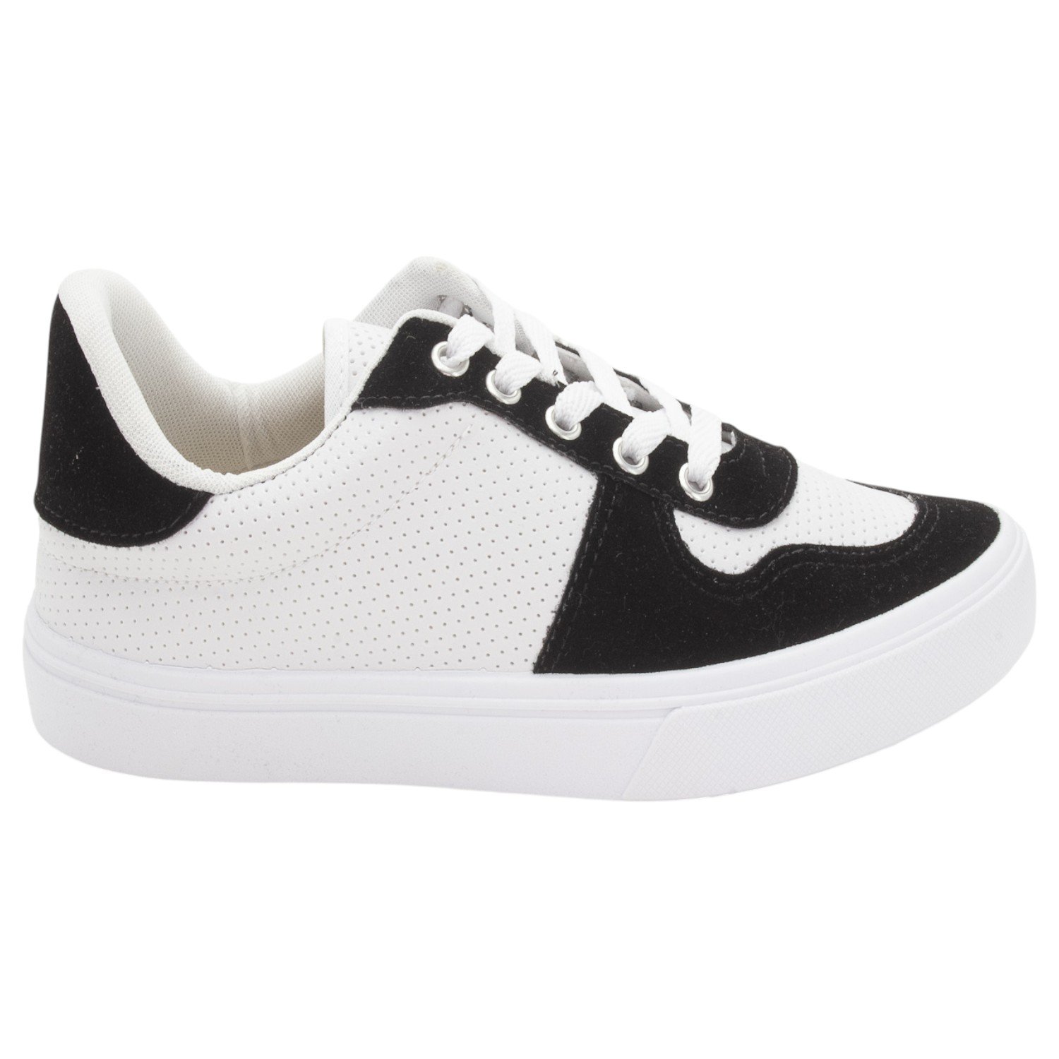 Tênis Feminino Moda Leve ML 02 - Branco E Preto