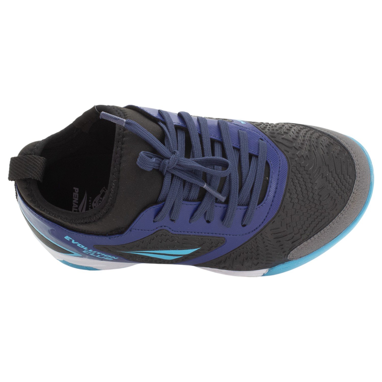 Chuteira Futsal Masculina Penalty Evolution Club Locker Y-1 - Azul Azul/Preto 5