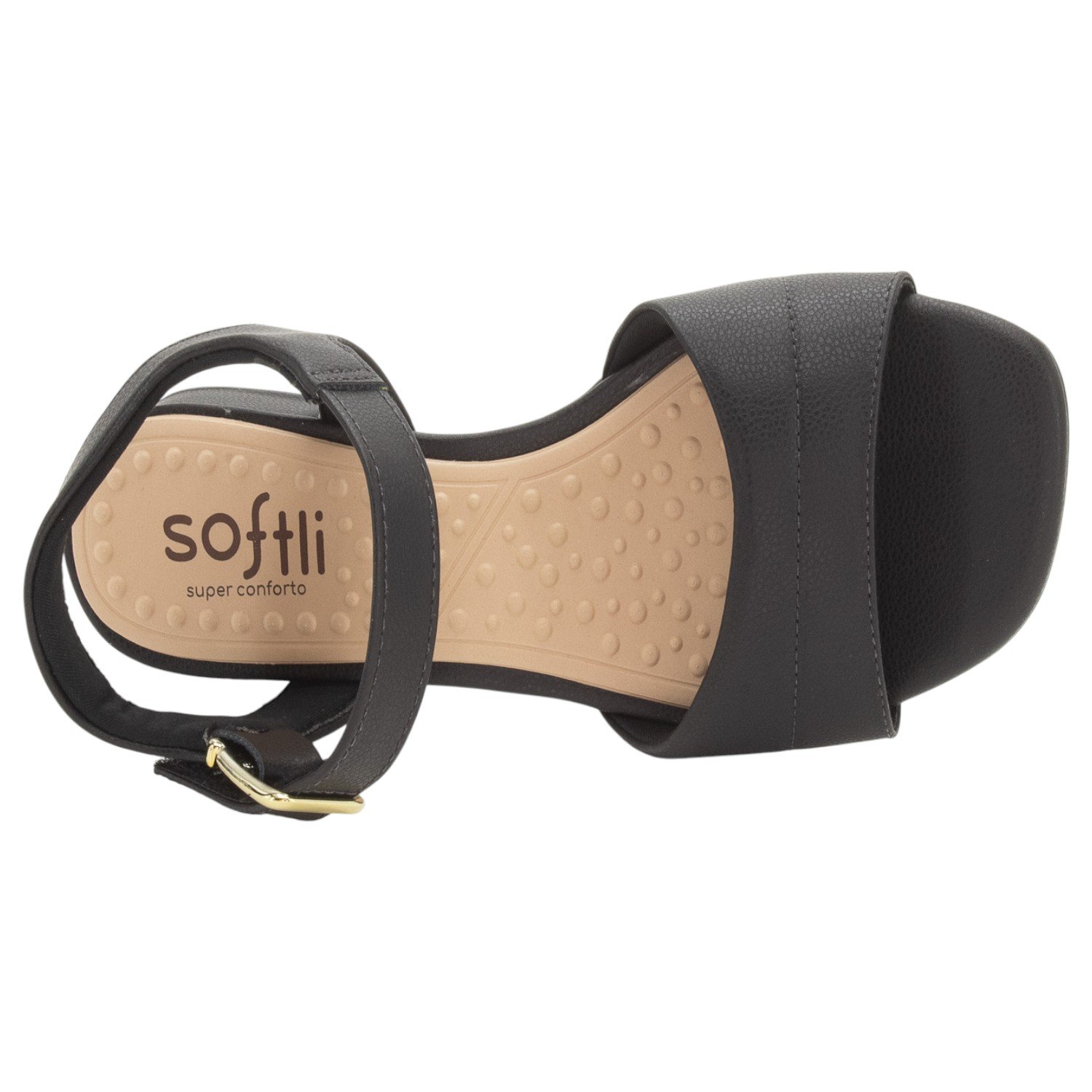 Sandália Feminina Softli 10045.10252 - Preto Preto 5